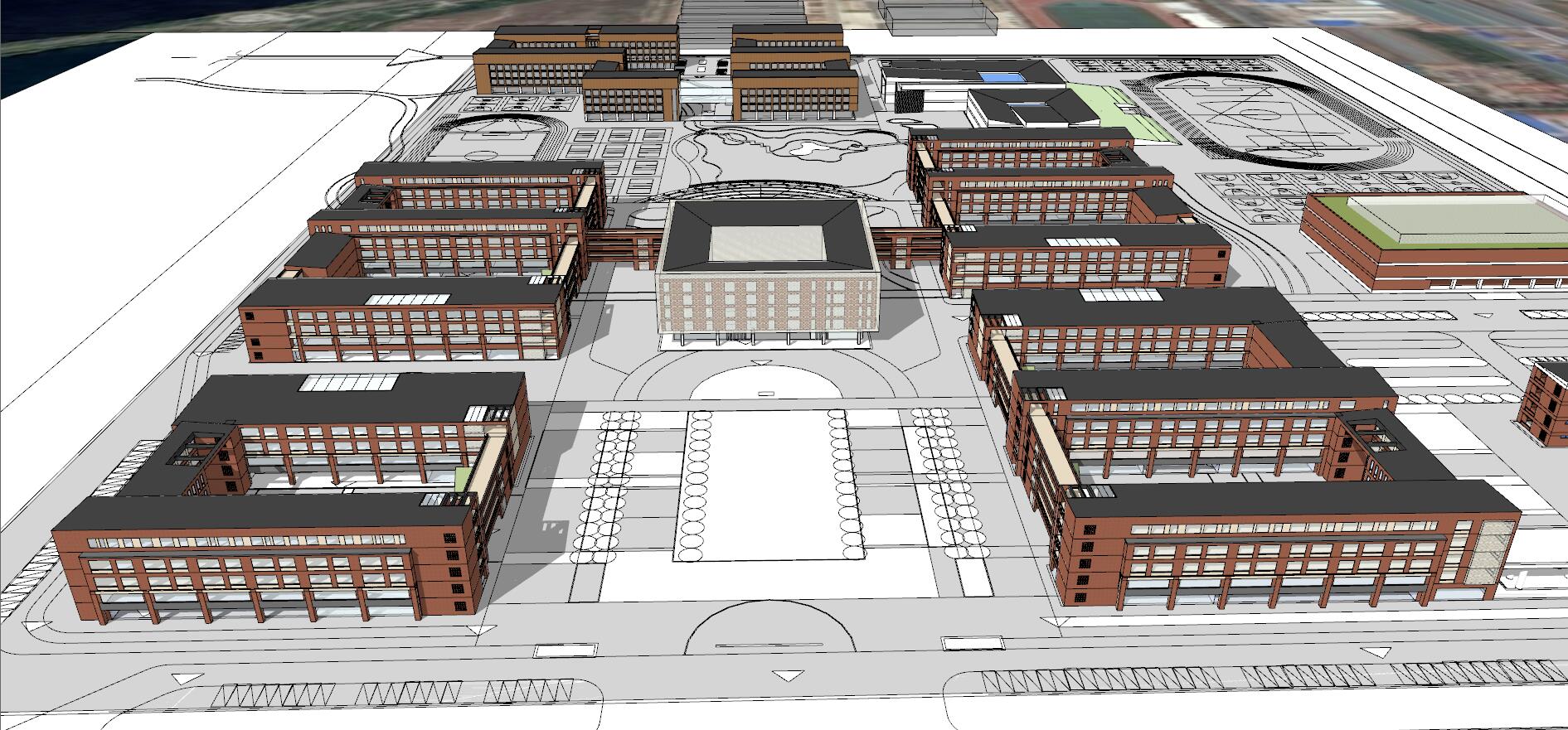 School campus model 09