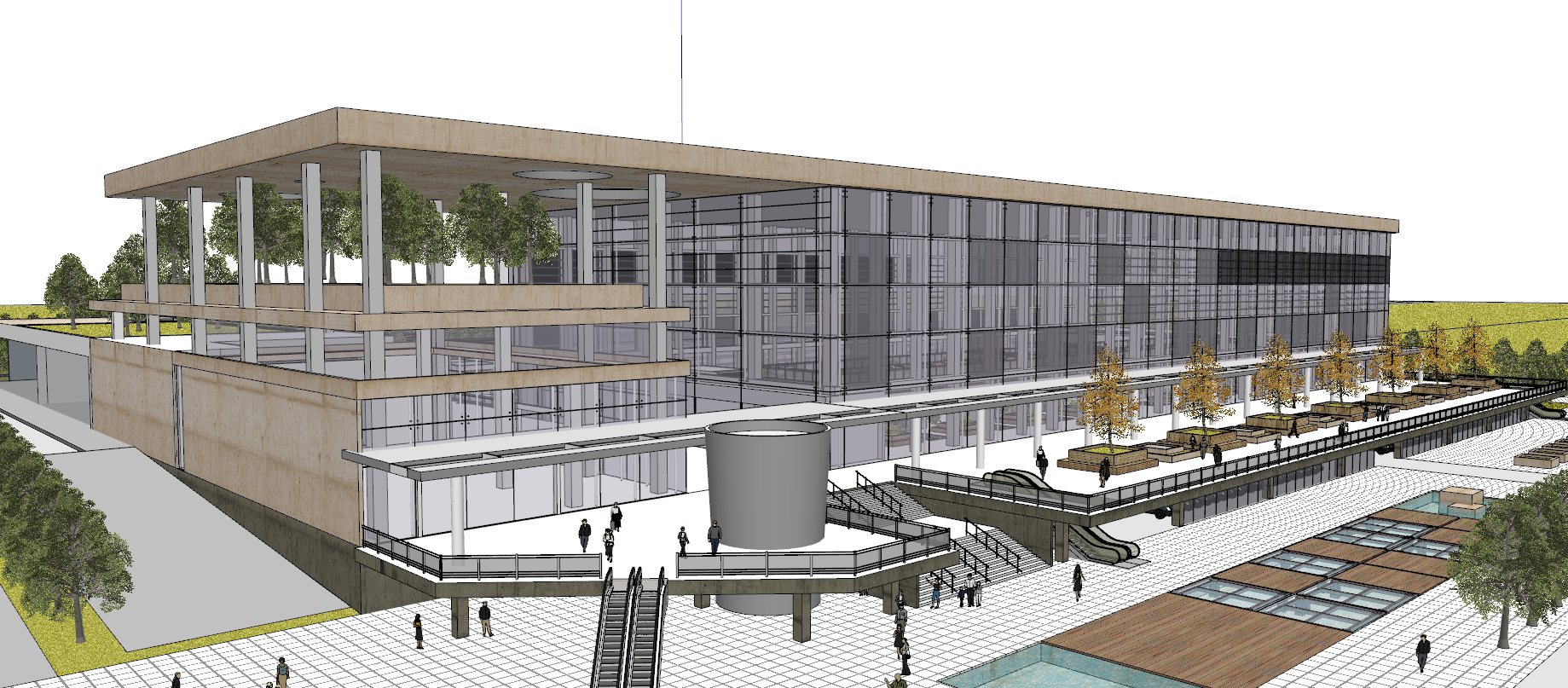 Bus station model 01