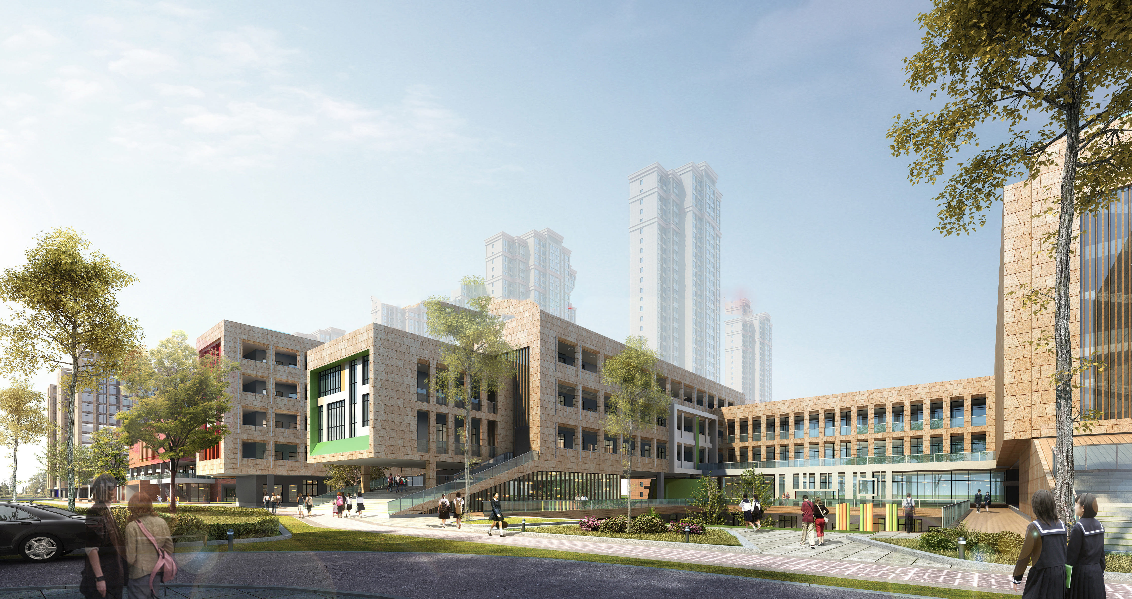 School campus model 10