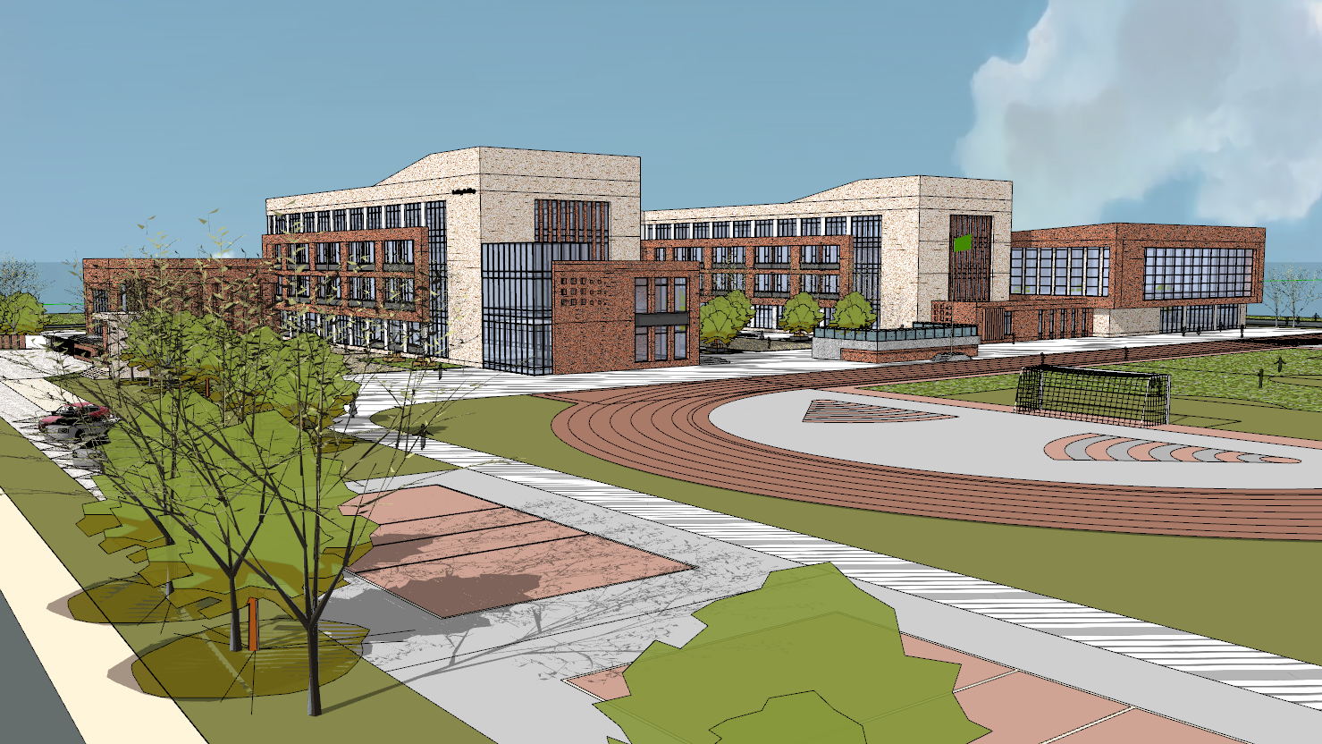 School campus model 96