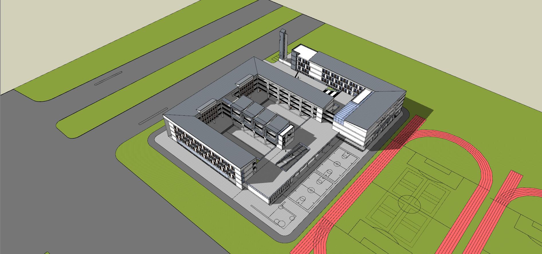 School campus model 02
