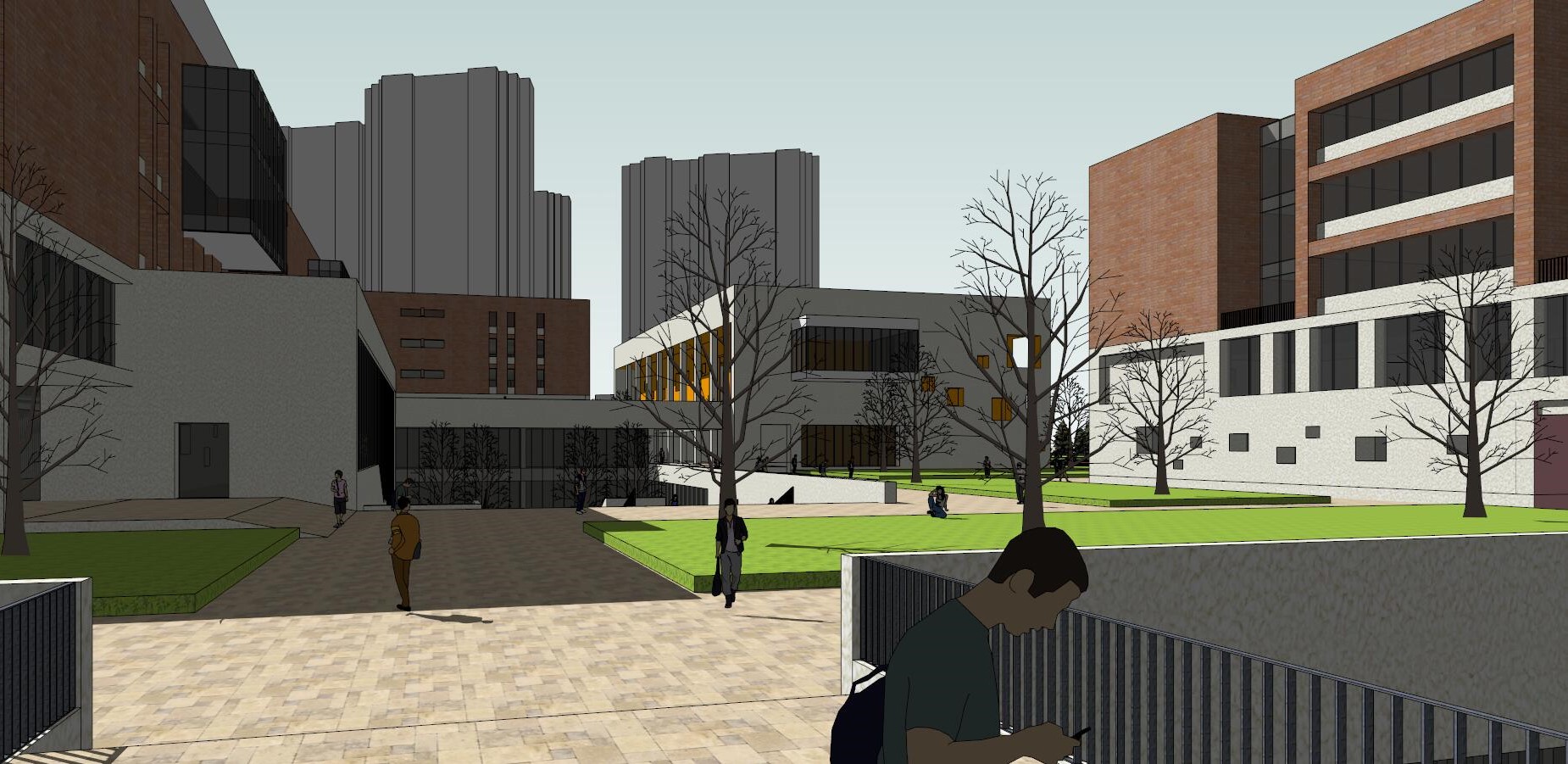 School campus model 30