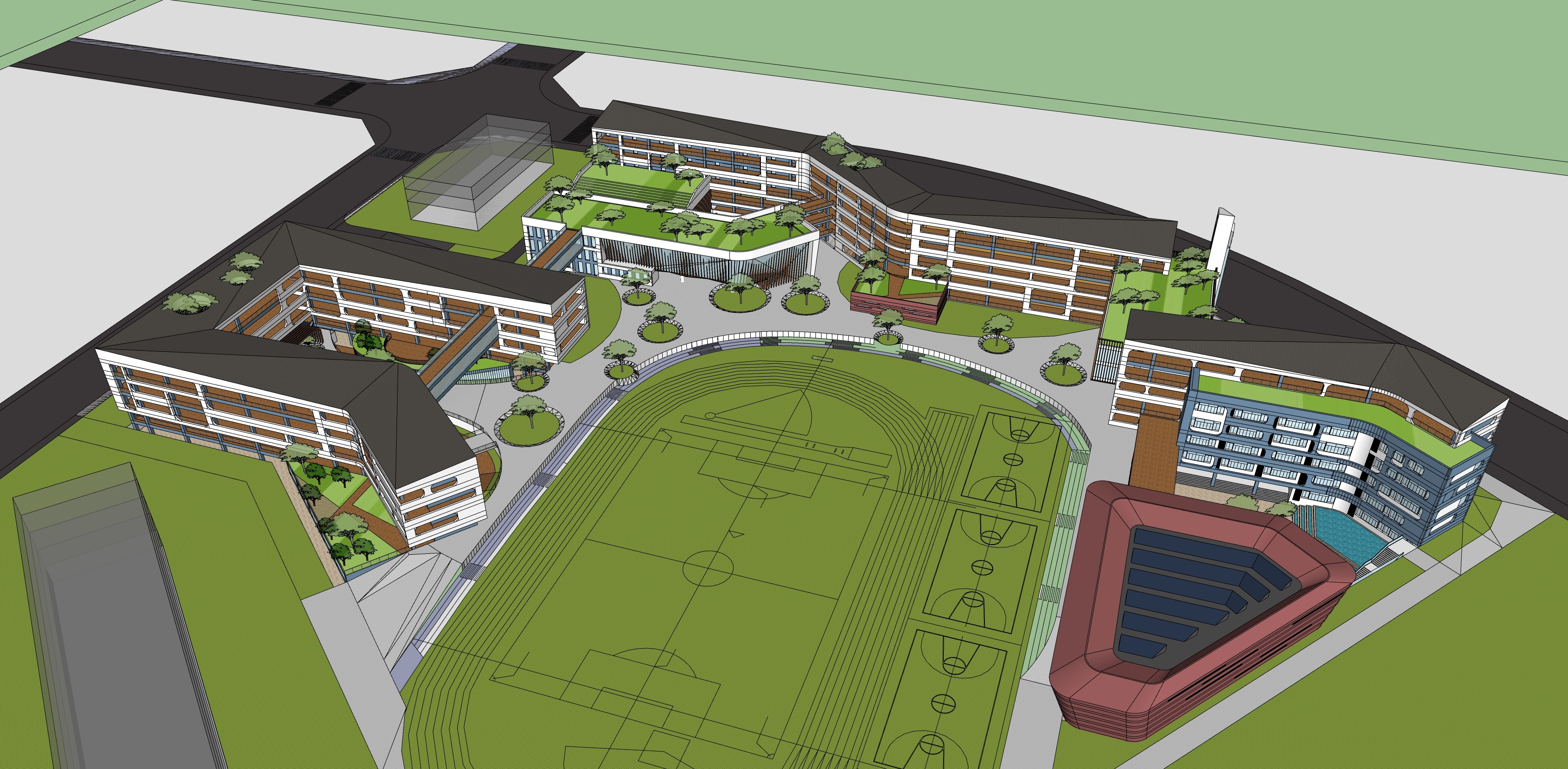 School Campus model 11