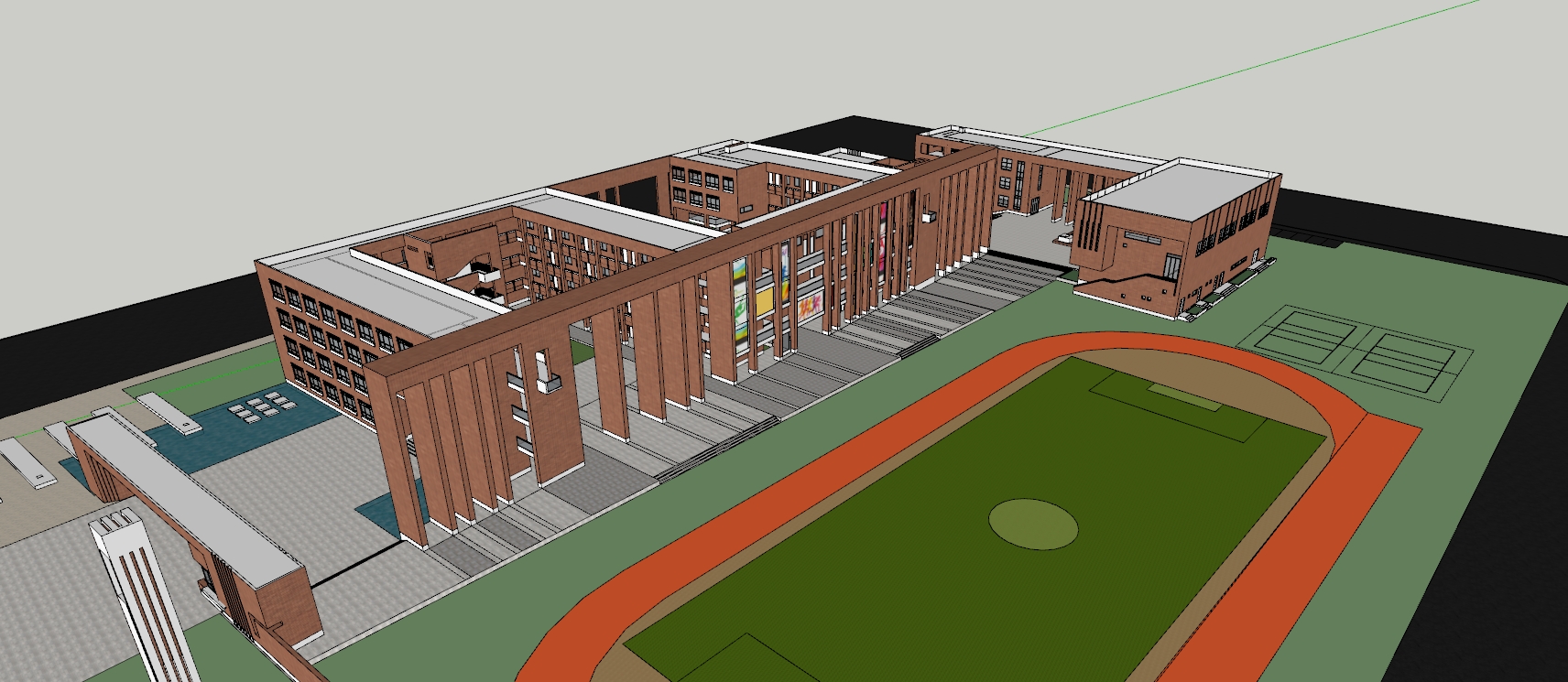 School campus model 06