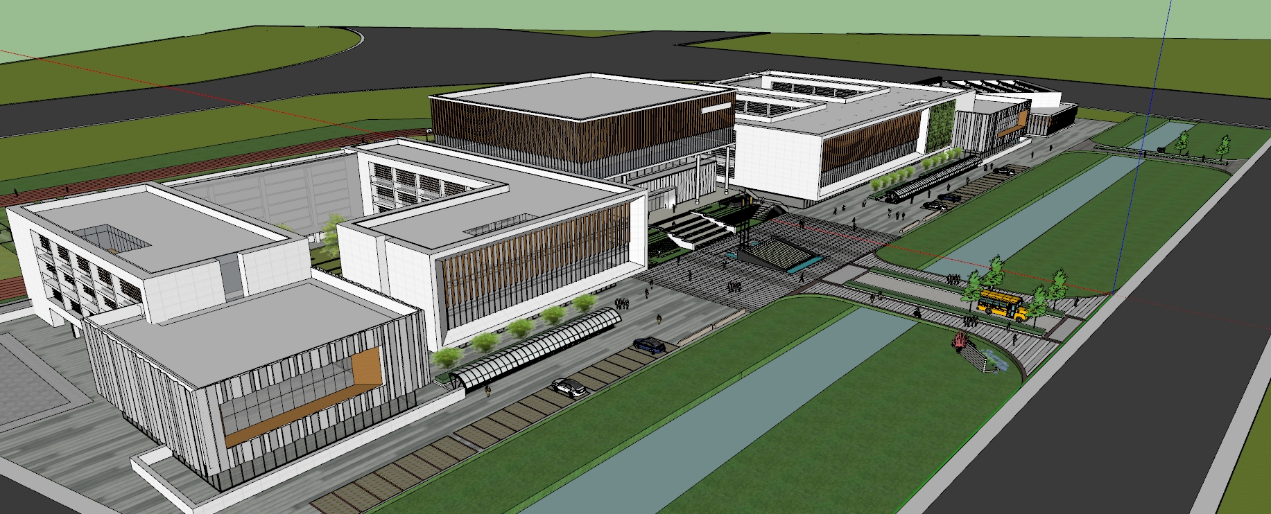 School campus model 01