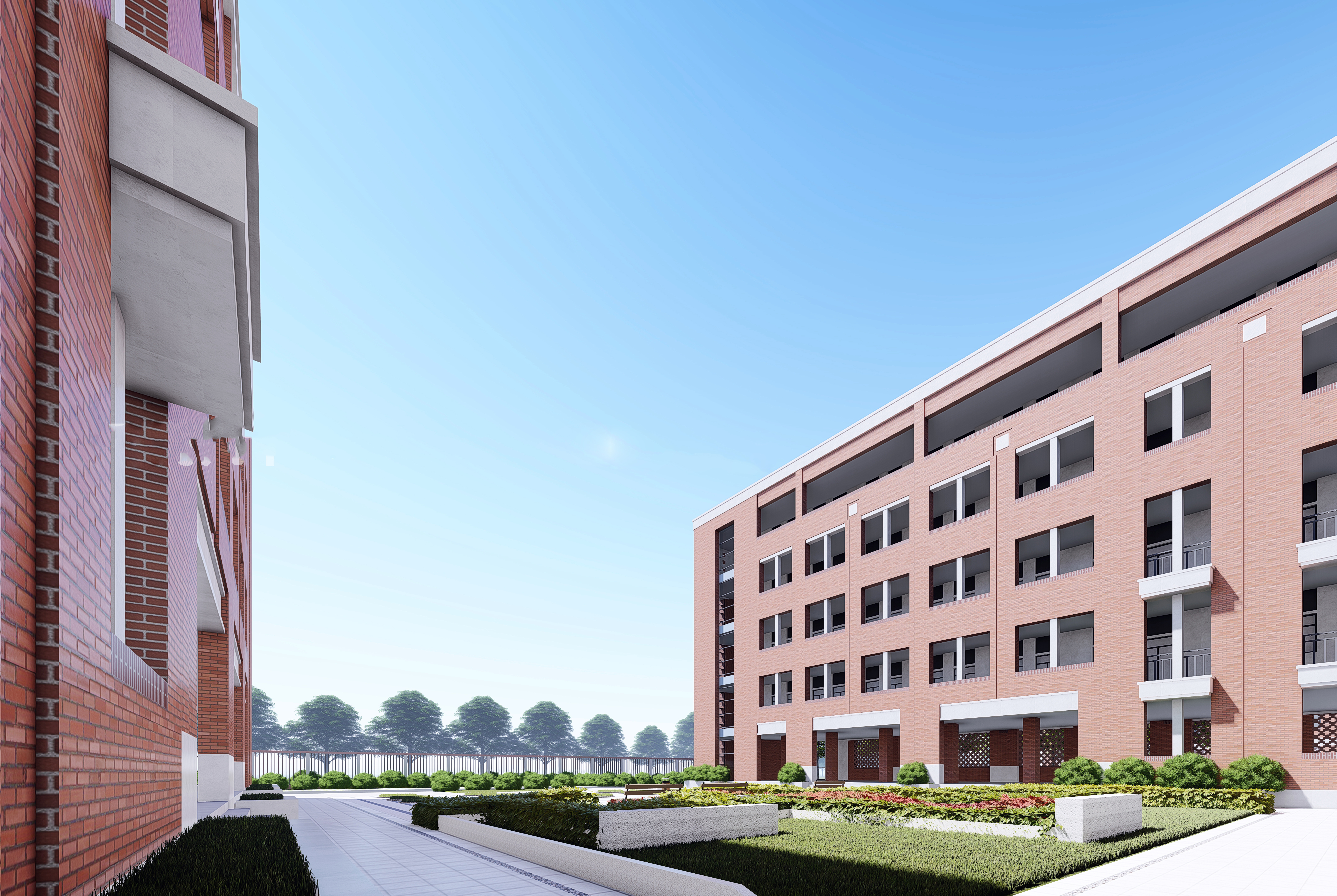 School campus model 105