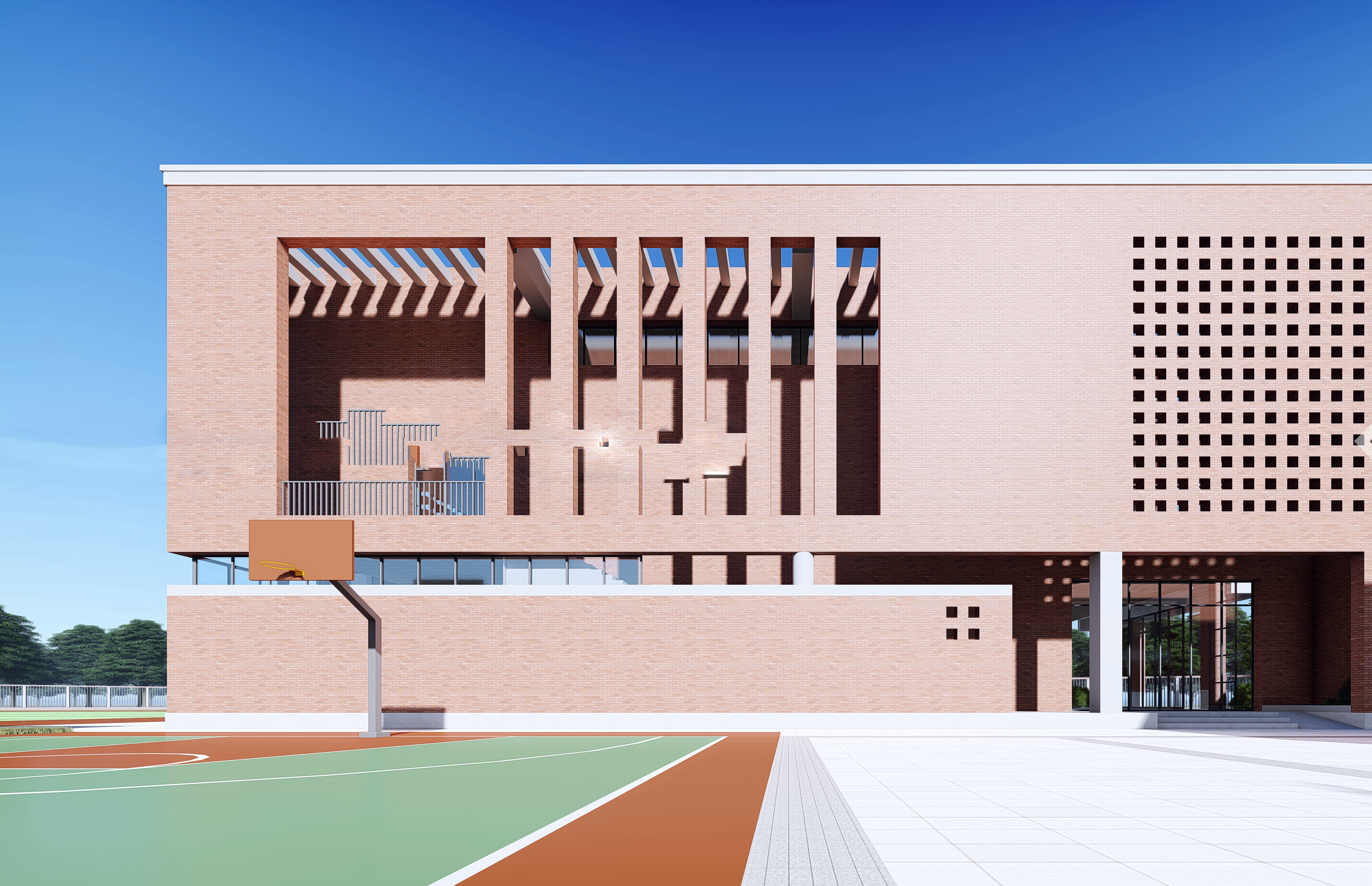 School campus model 105