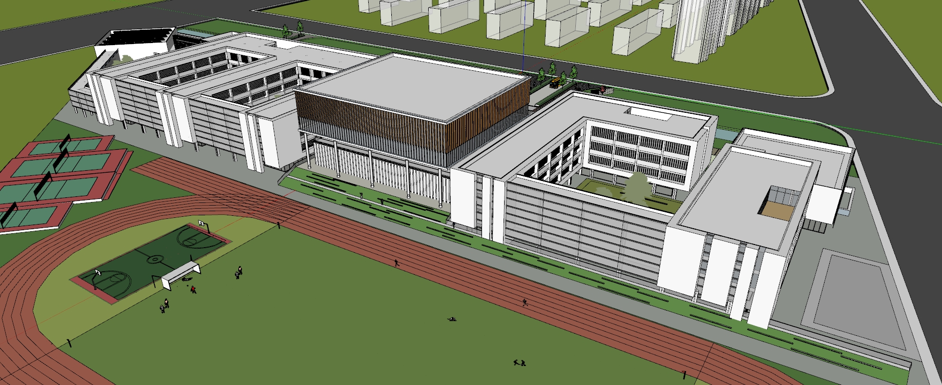 School campus model 01