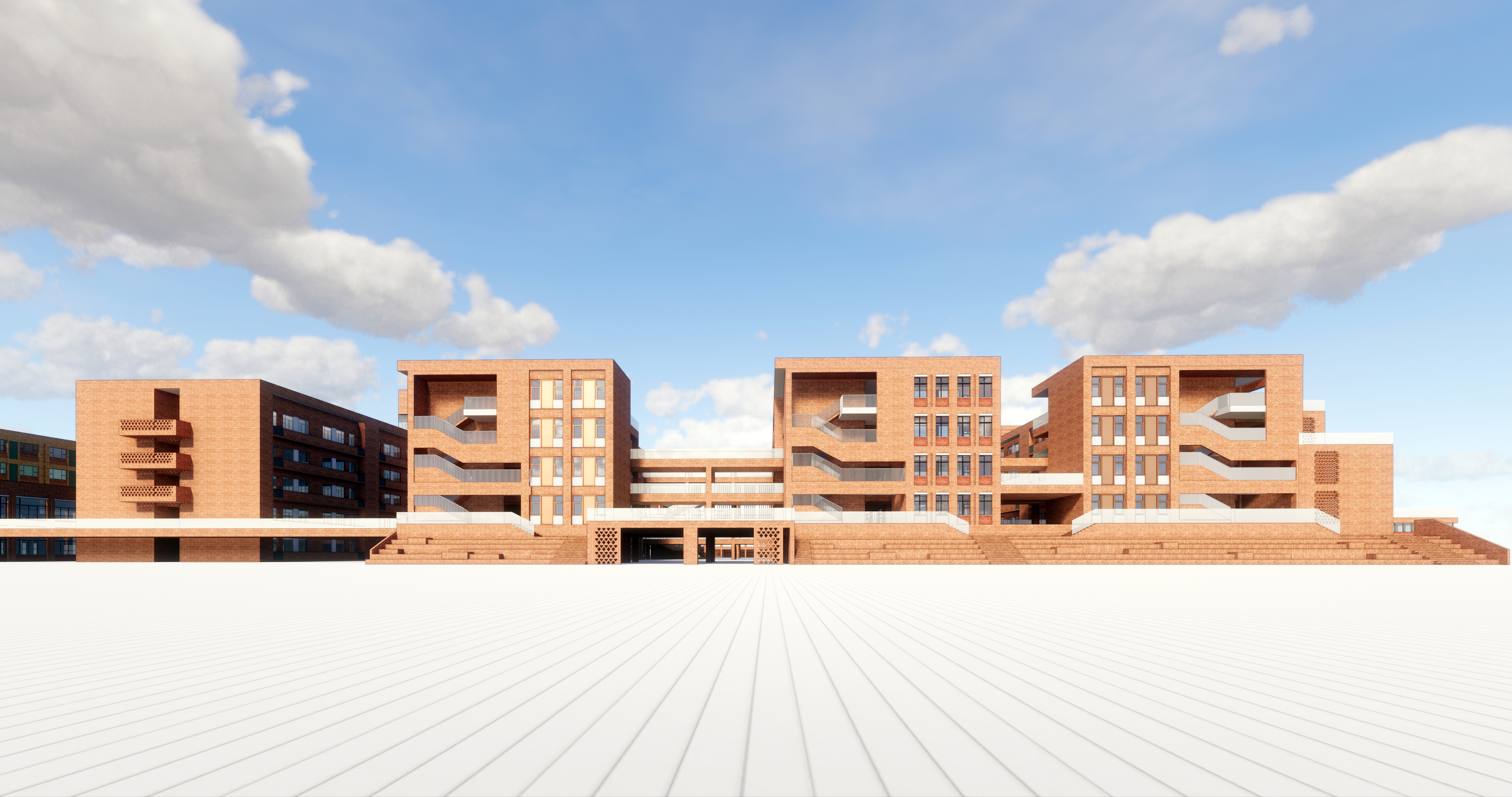 School campus model 08