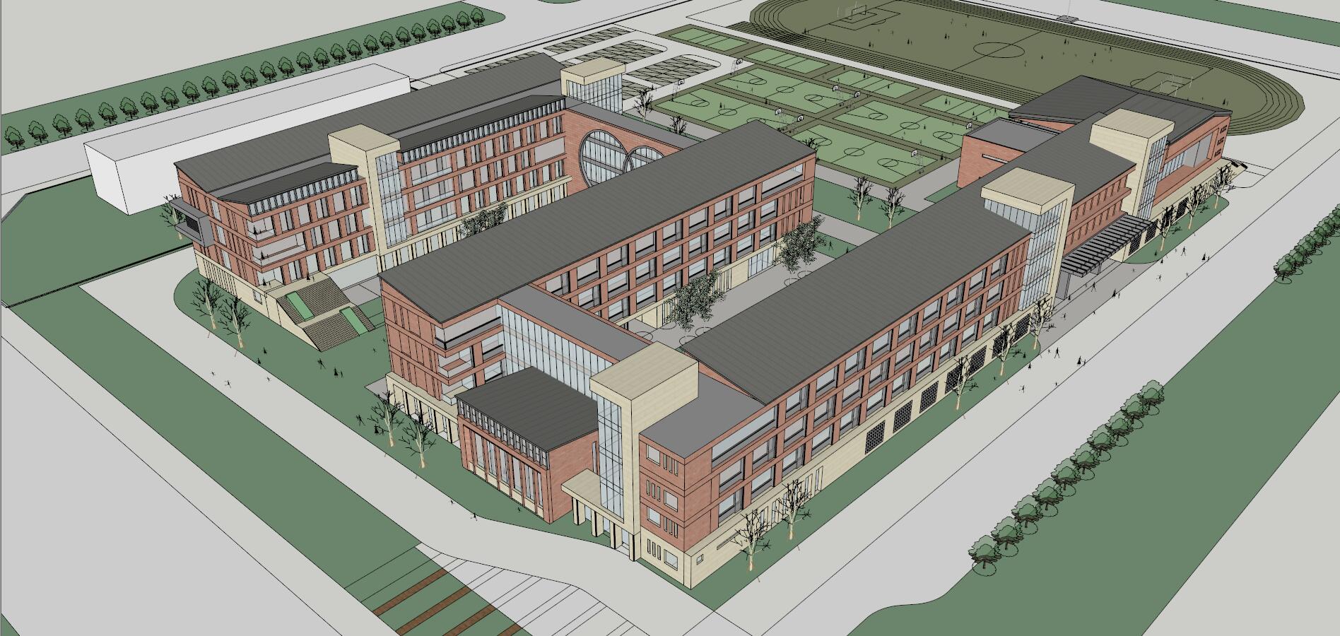 School campus model 110