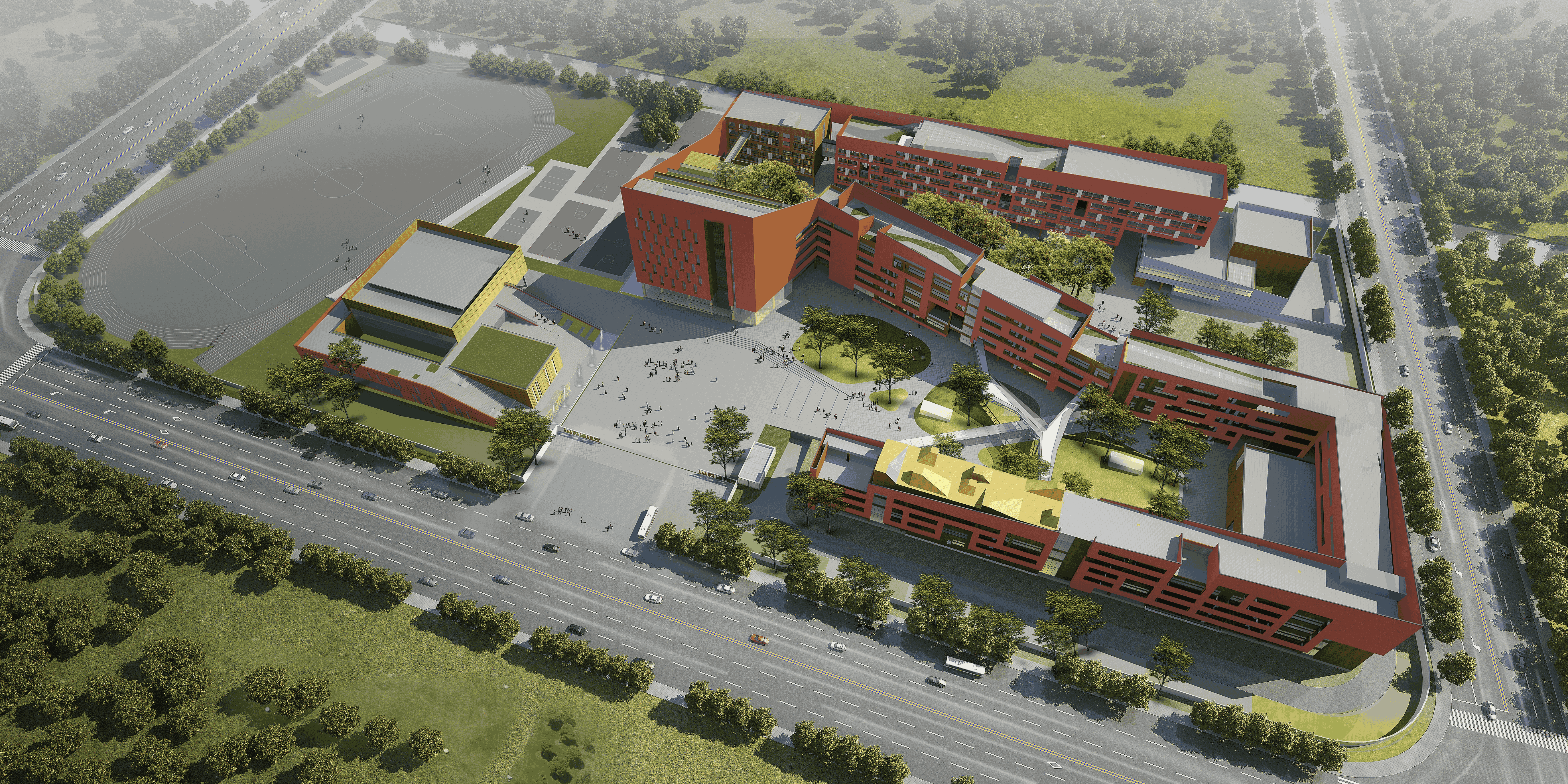 School campus model 51