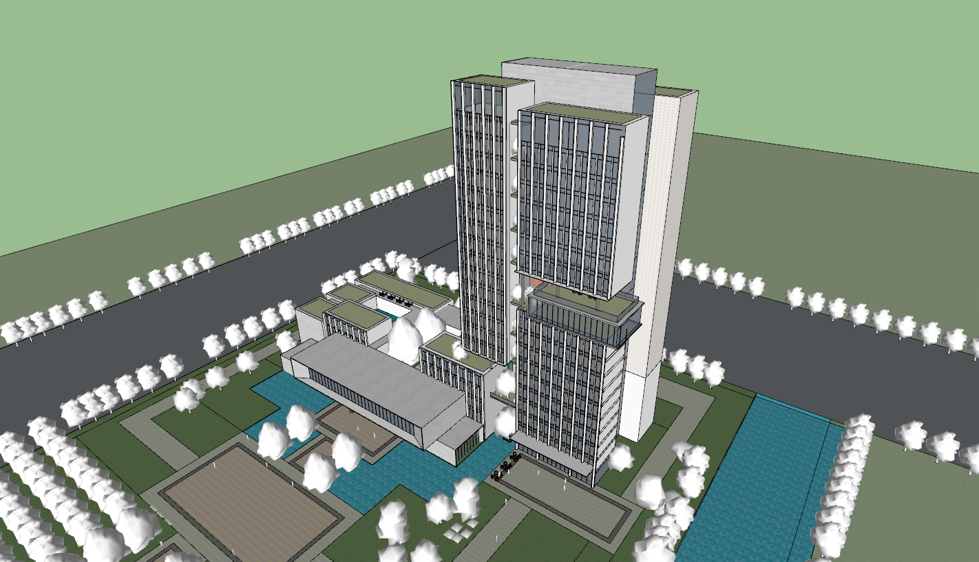 Modern Commercial Building Complex