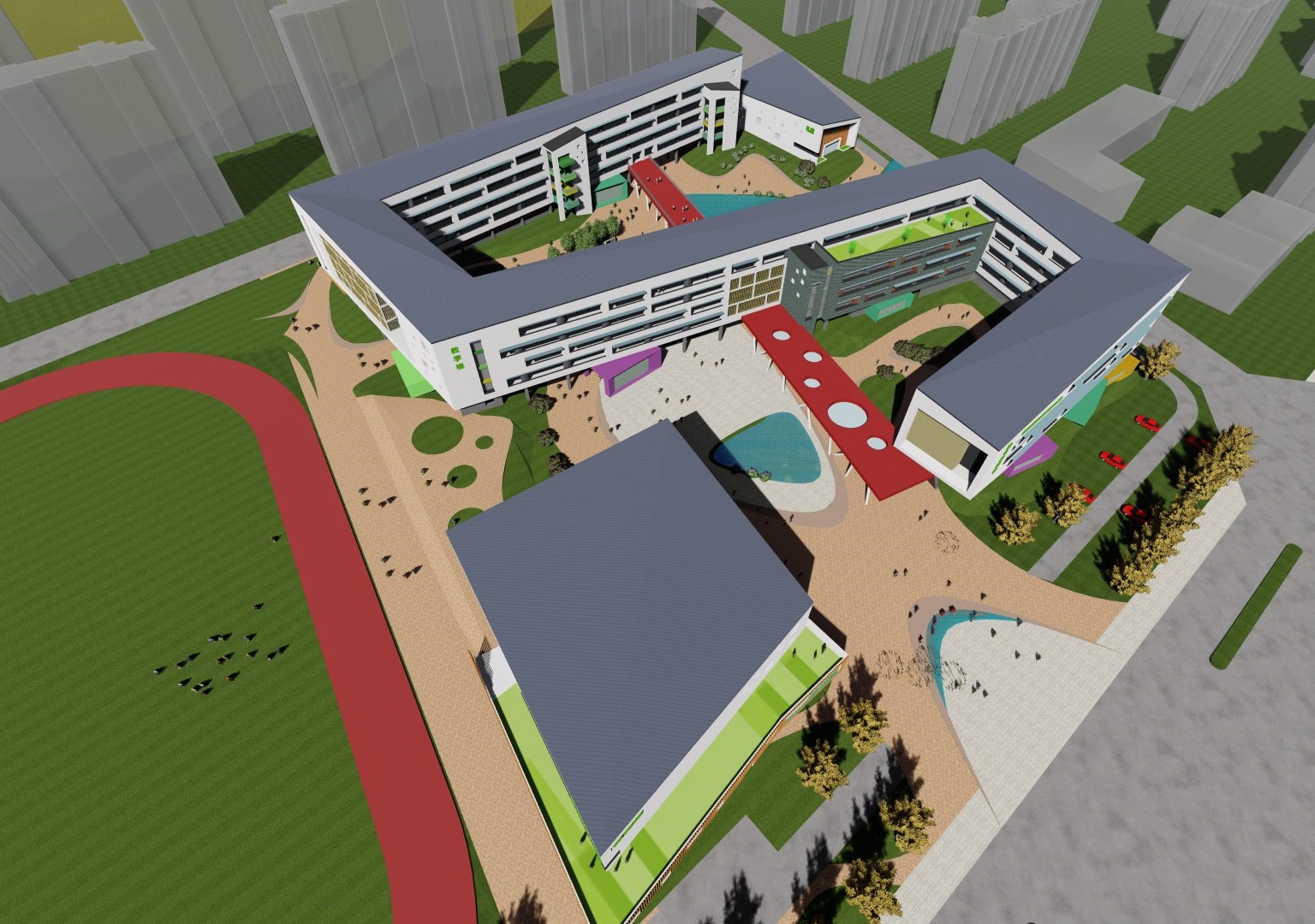 School Campus model 15