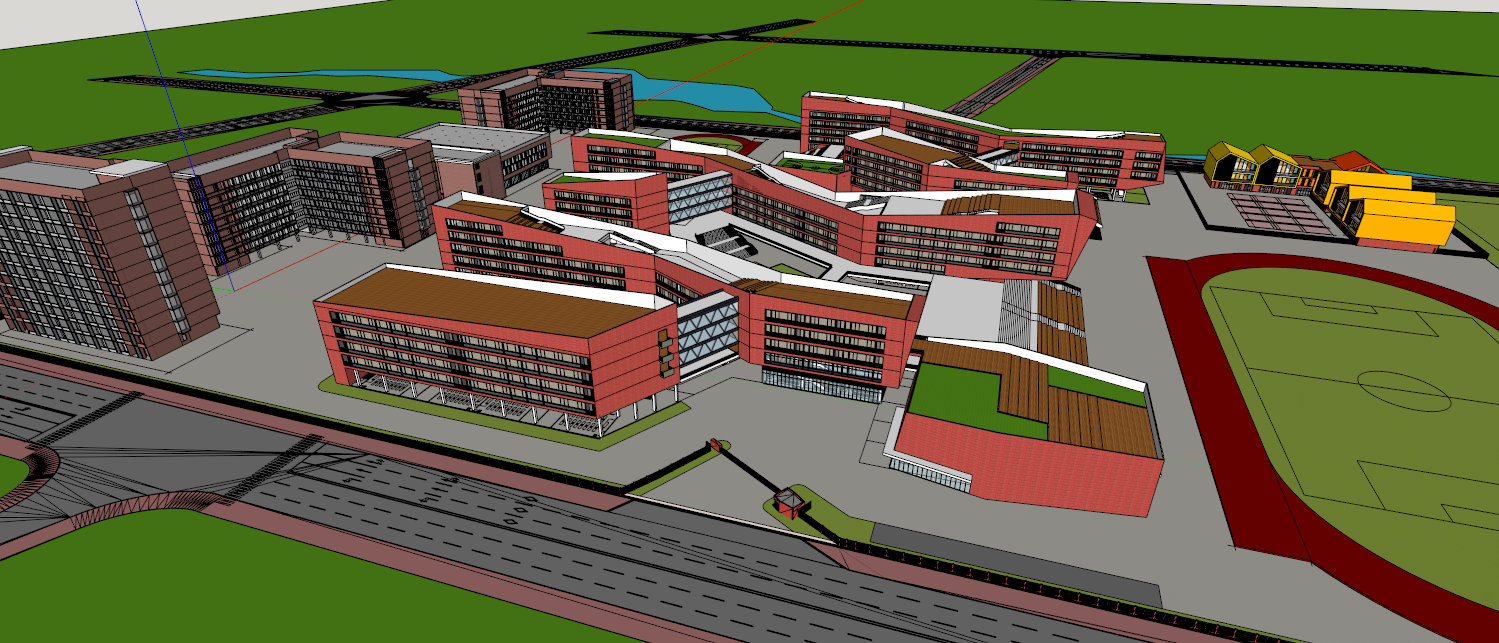 School campus model 03