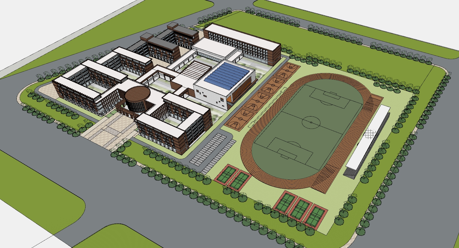 School campus model 14