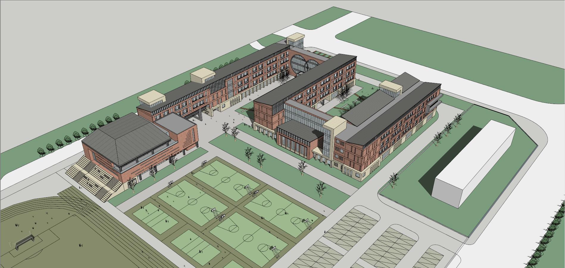 School campus model 110