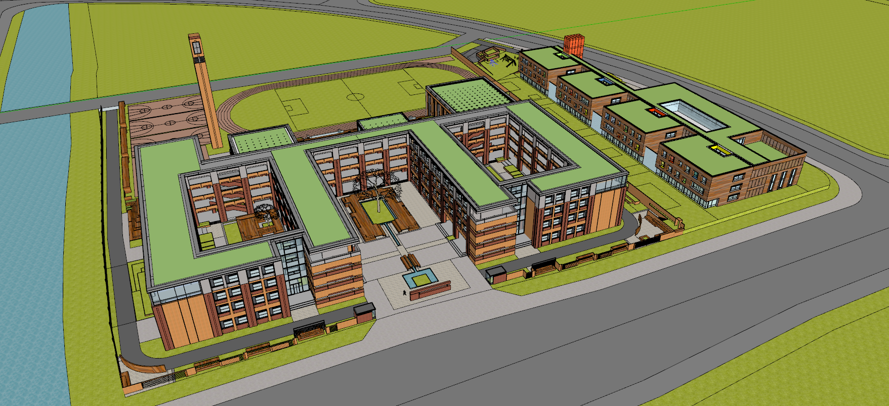 School campus model 28