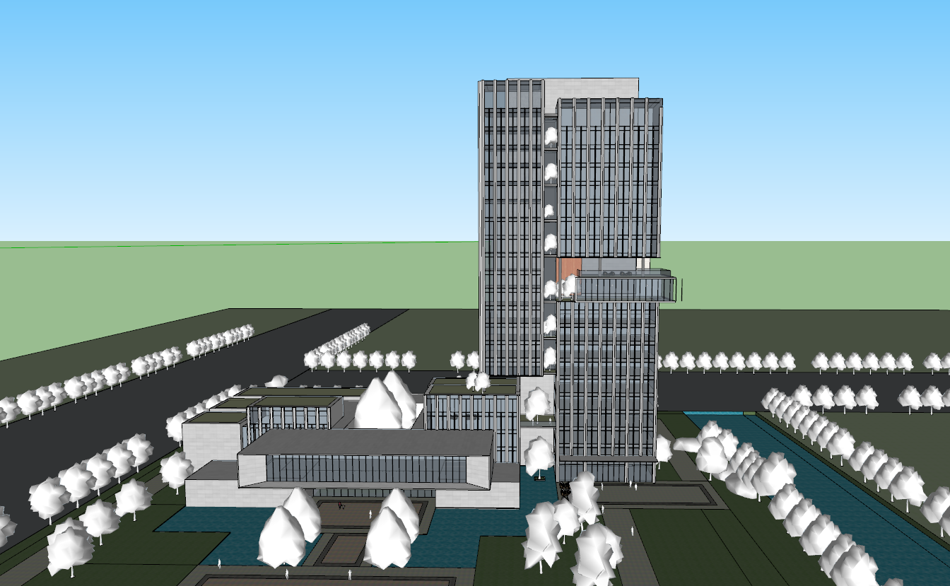 Modern Commercial Building Complex