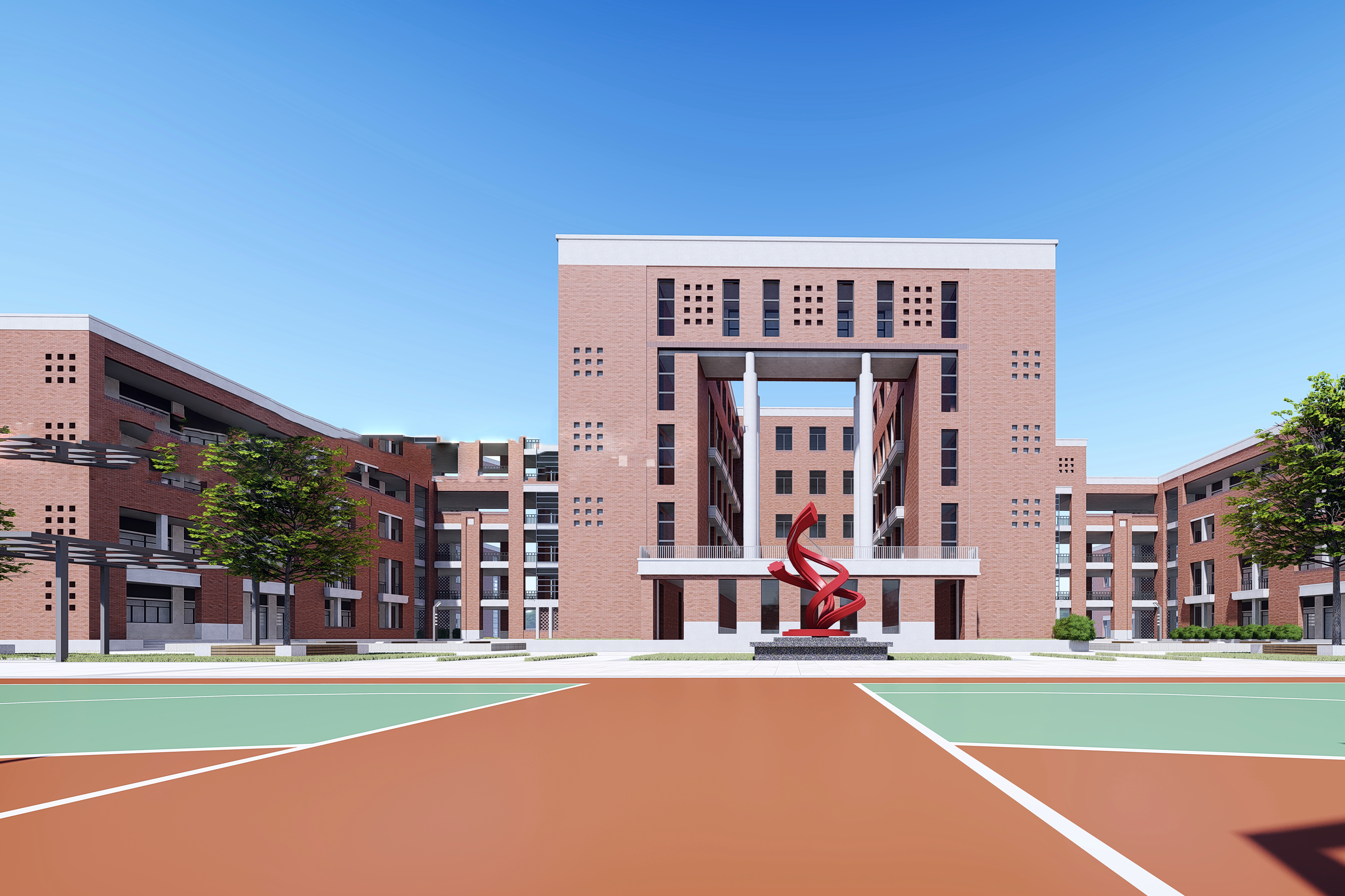 School campus model 105