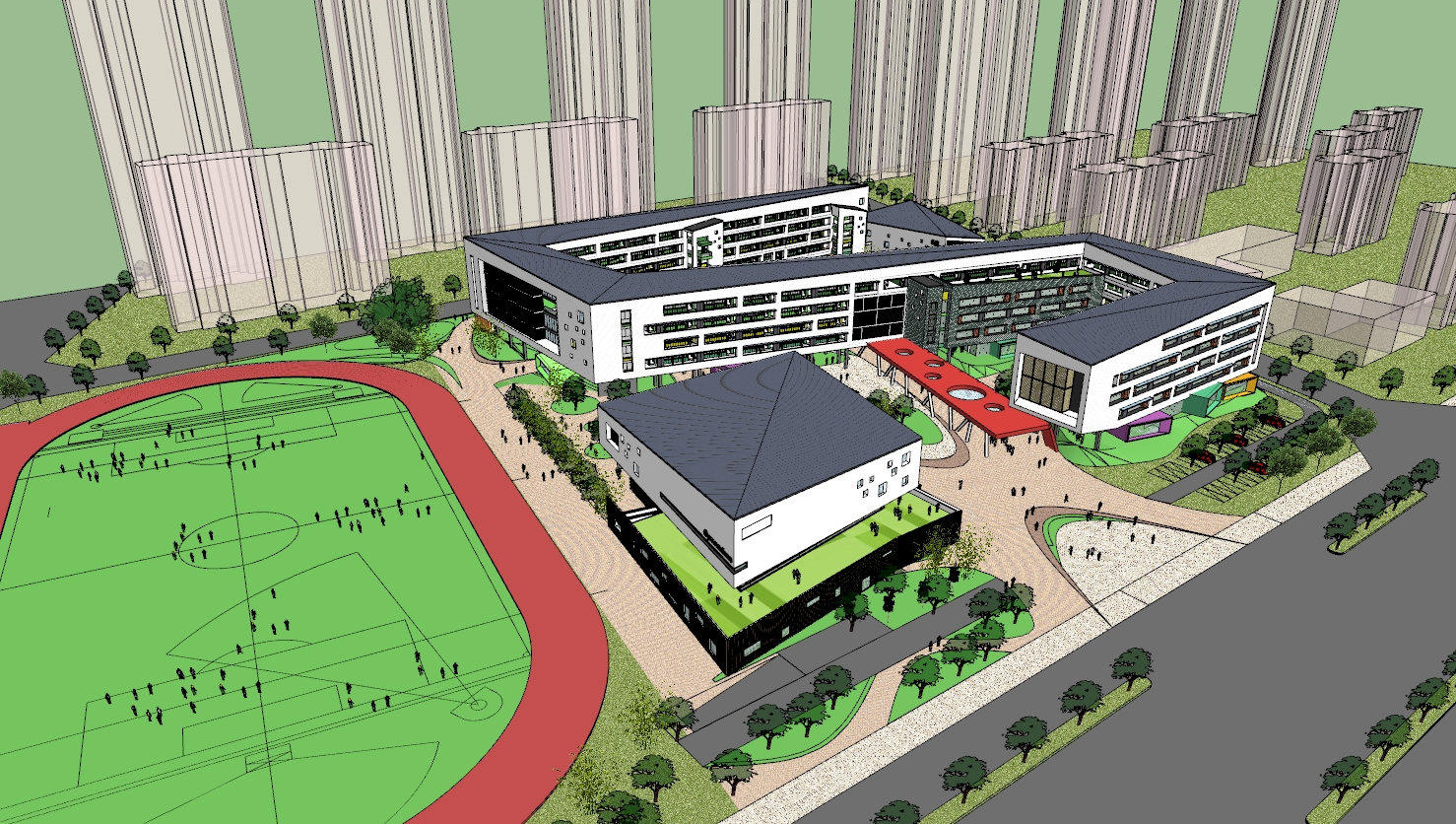 School Campus model 15