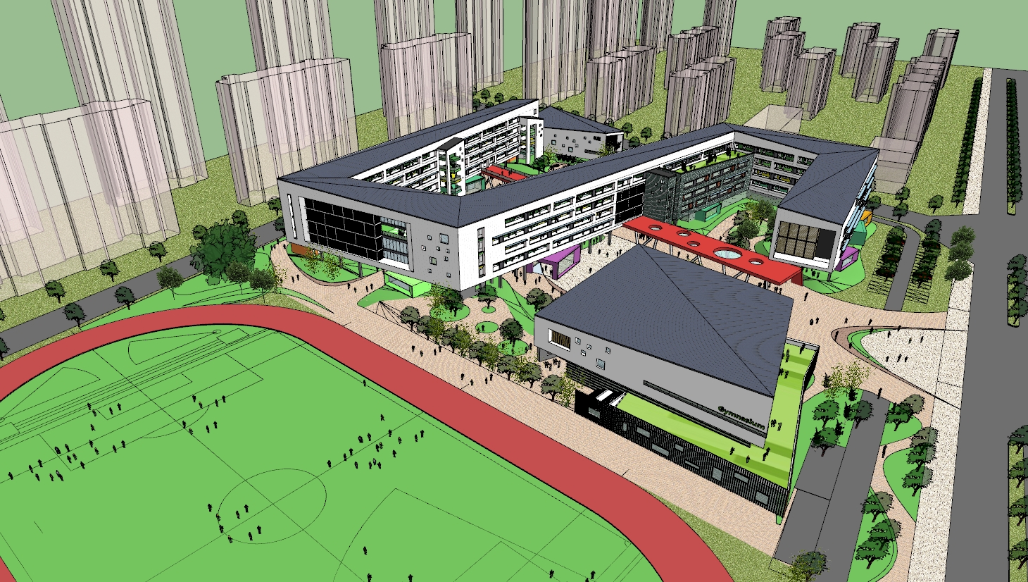 School Campus model 15