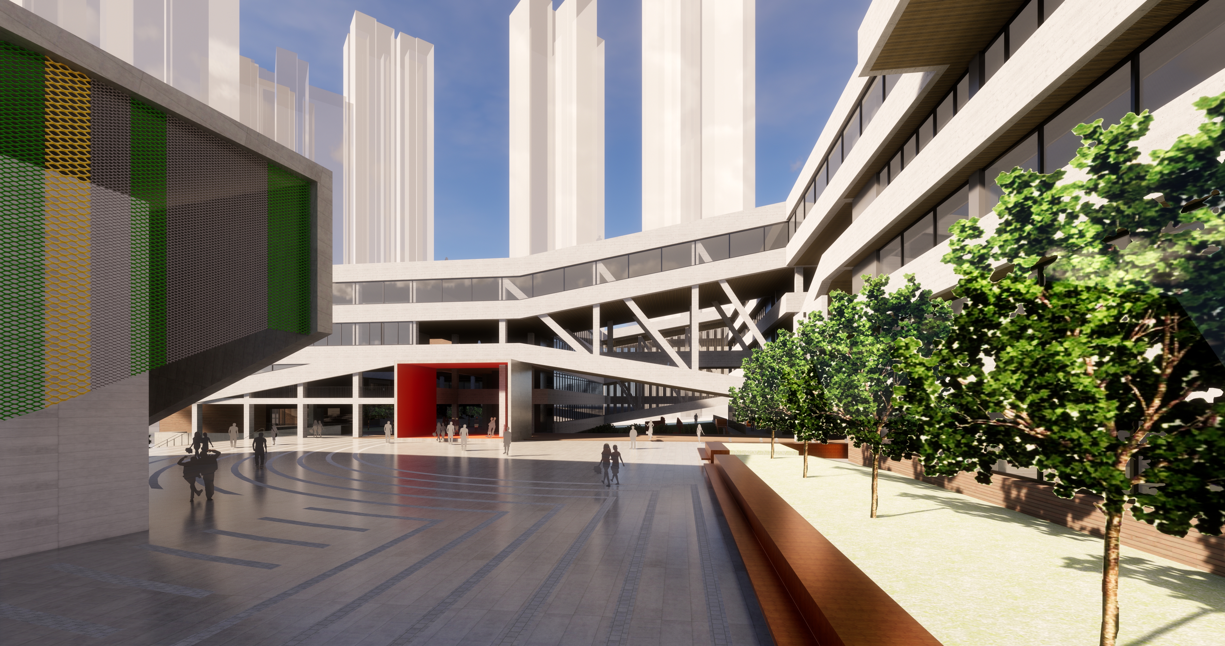 School campus model 05
