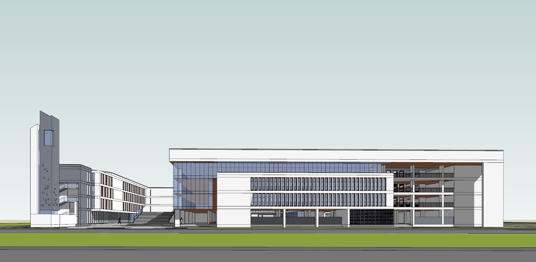 School campus model 02