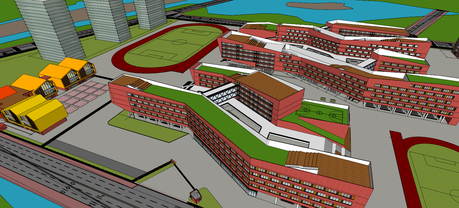 School campus model 03