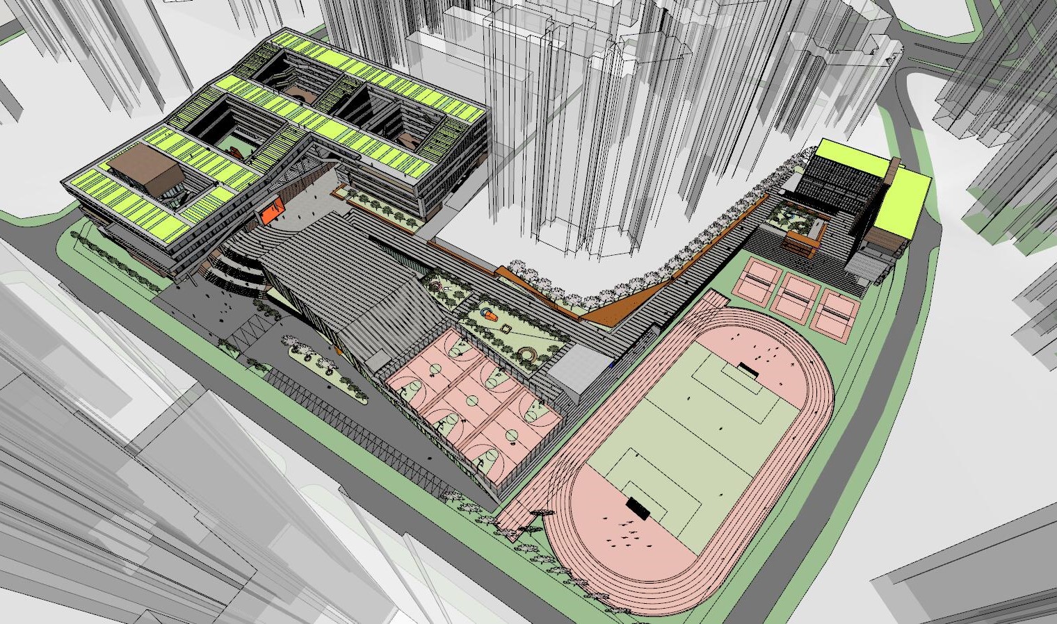 School campus model 05
