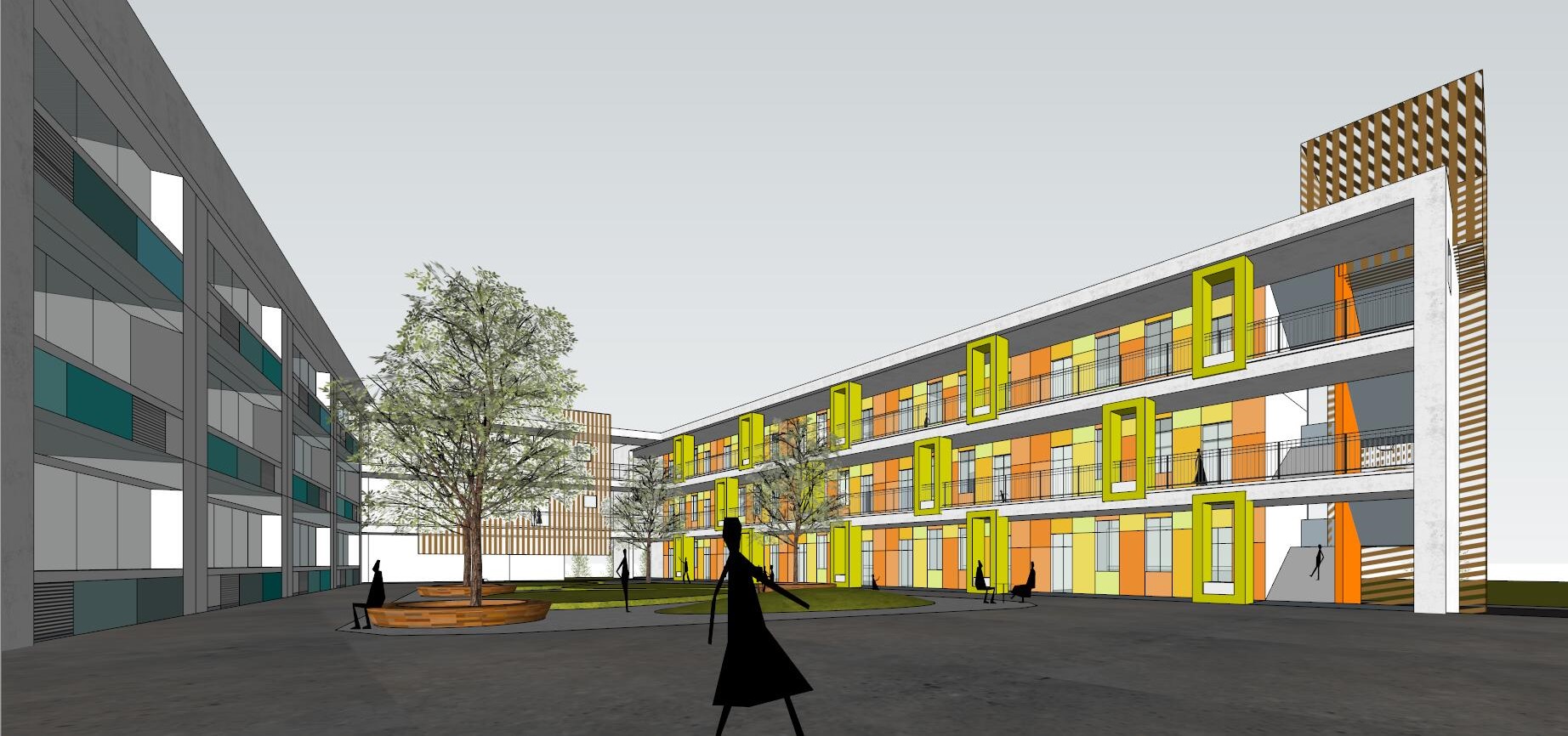 School campus model 19