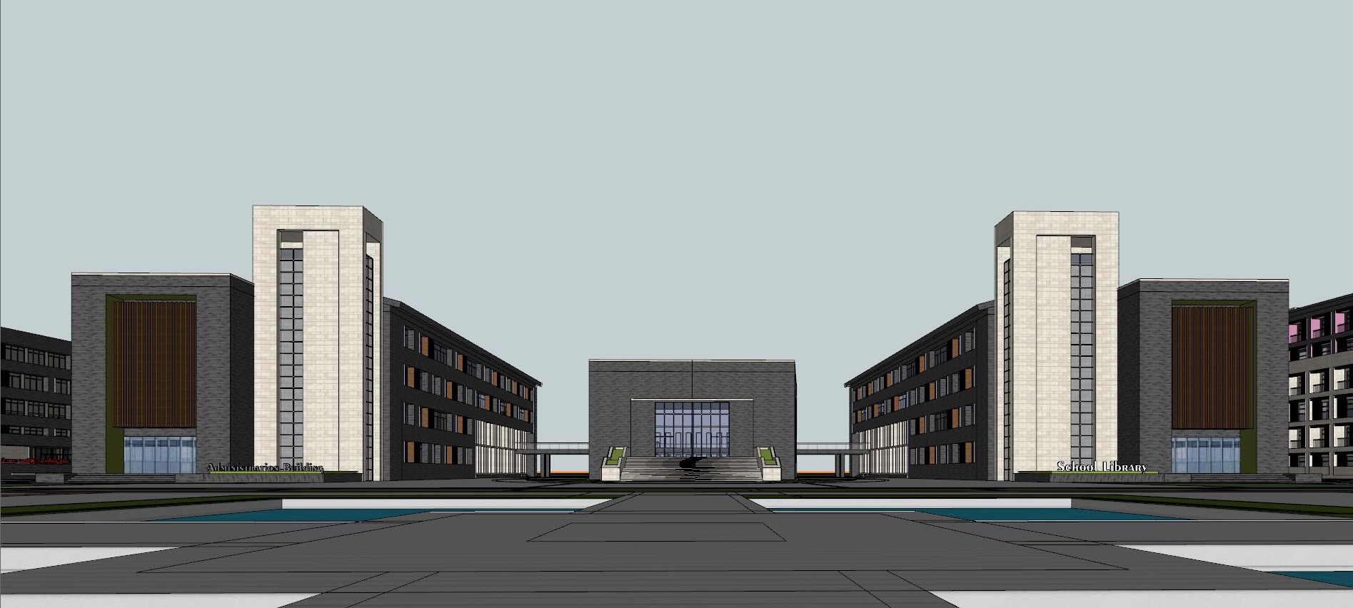School campus model 12
