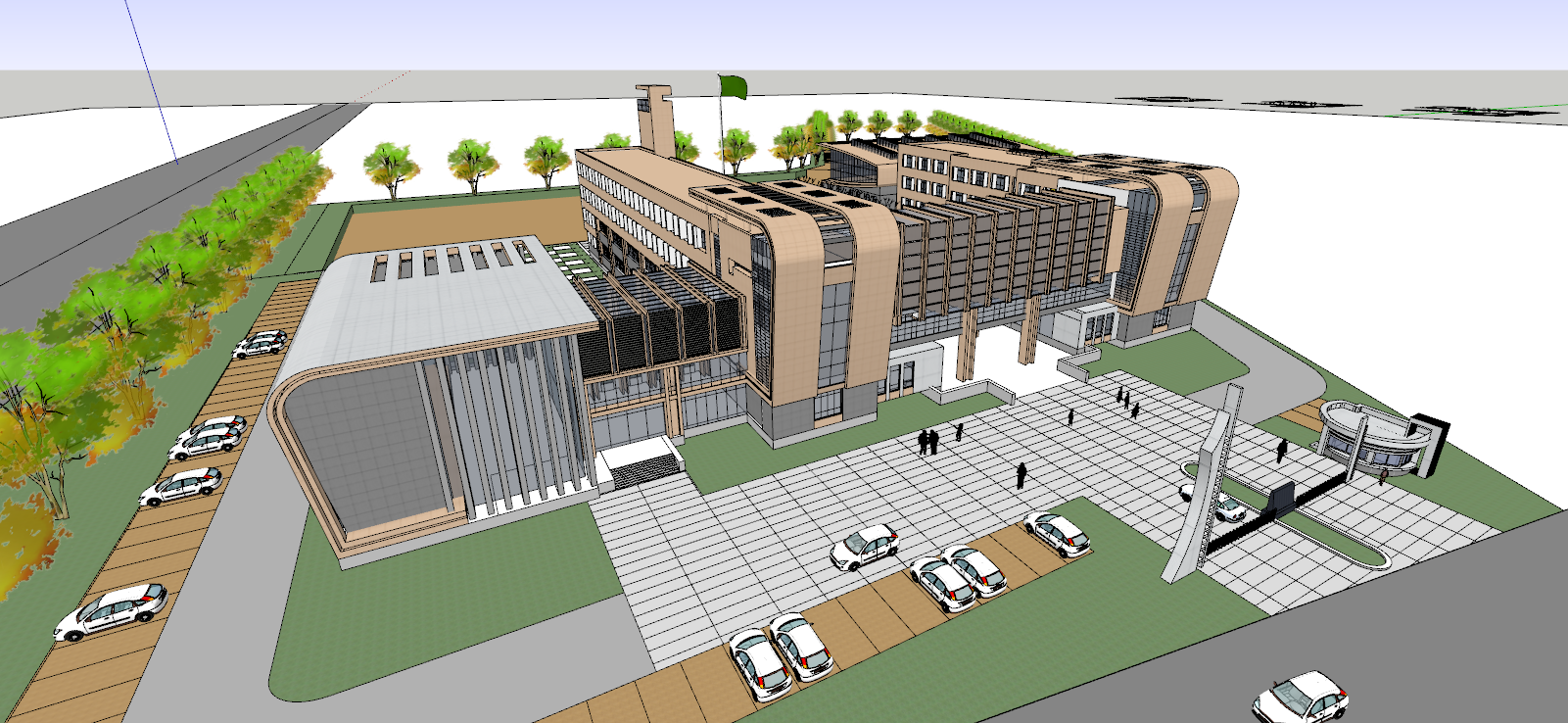 School campus model 80