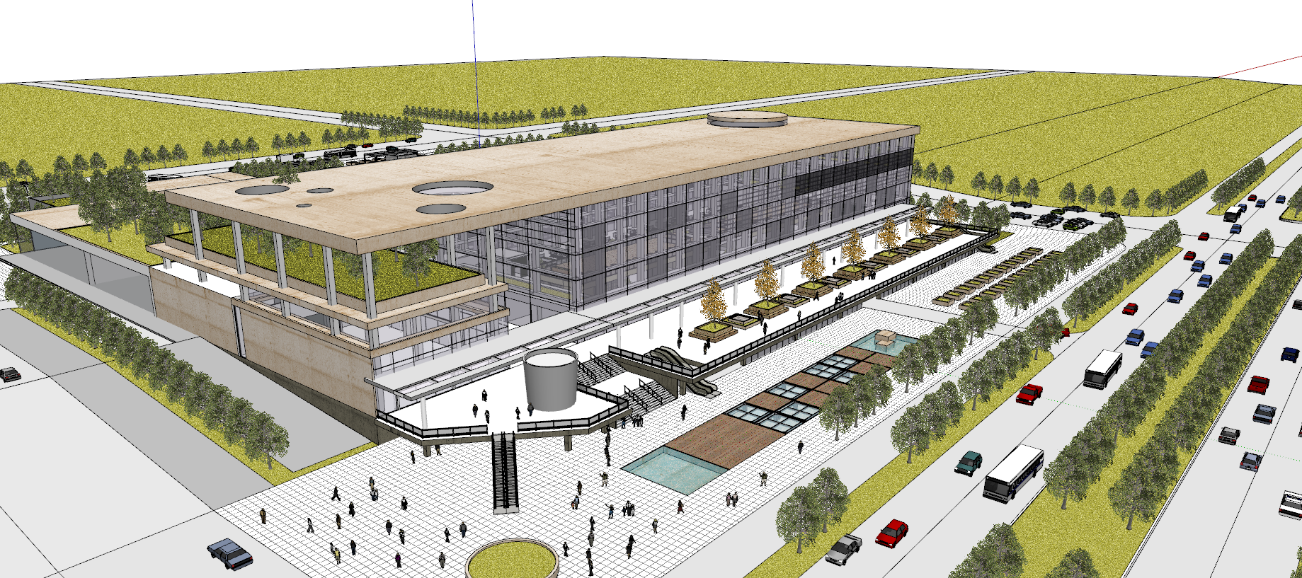 Bus station model 01