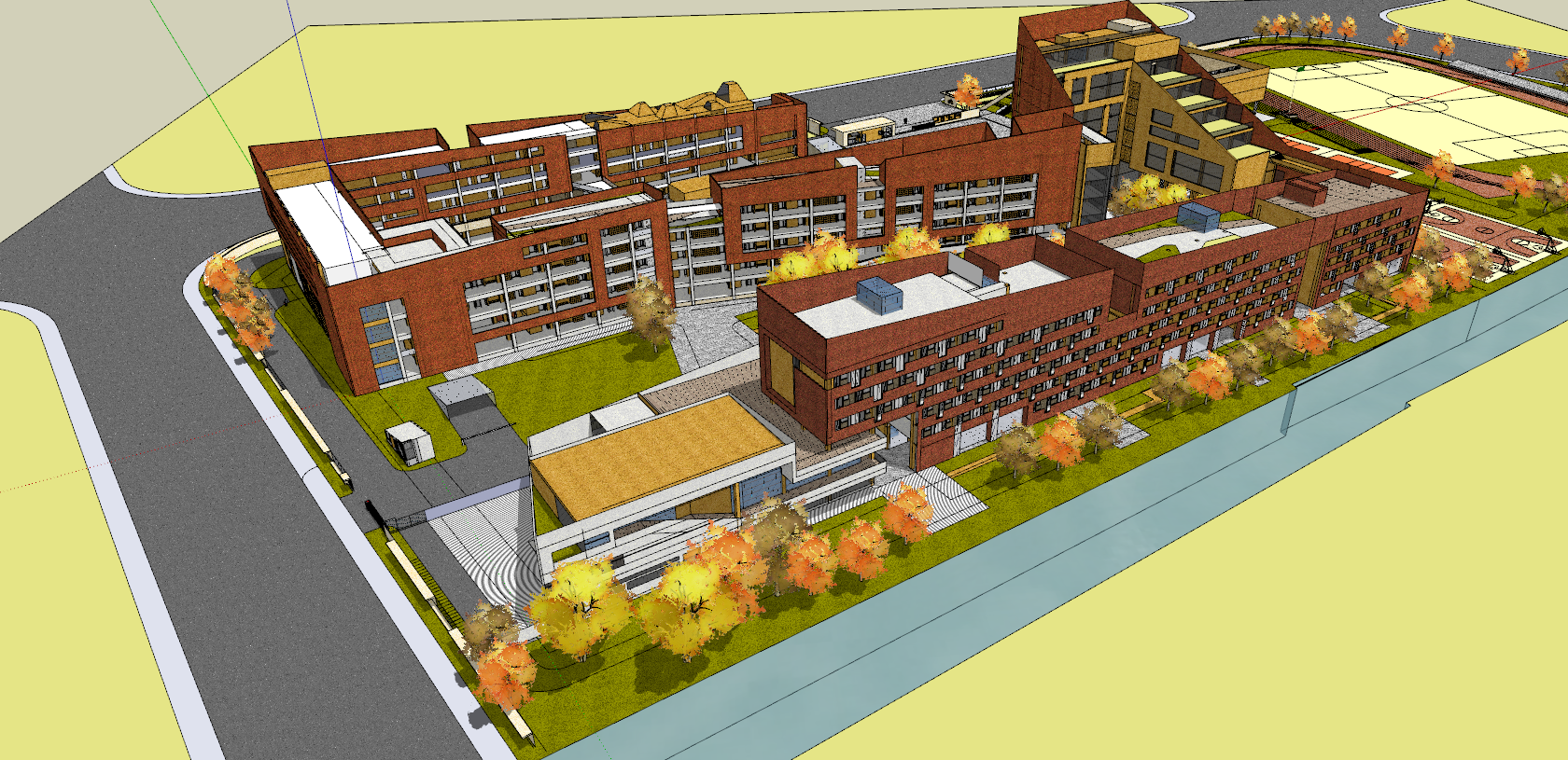 School campus model 51