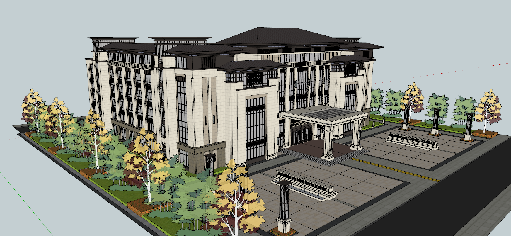 School campus model 38