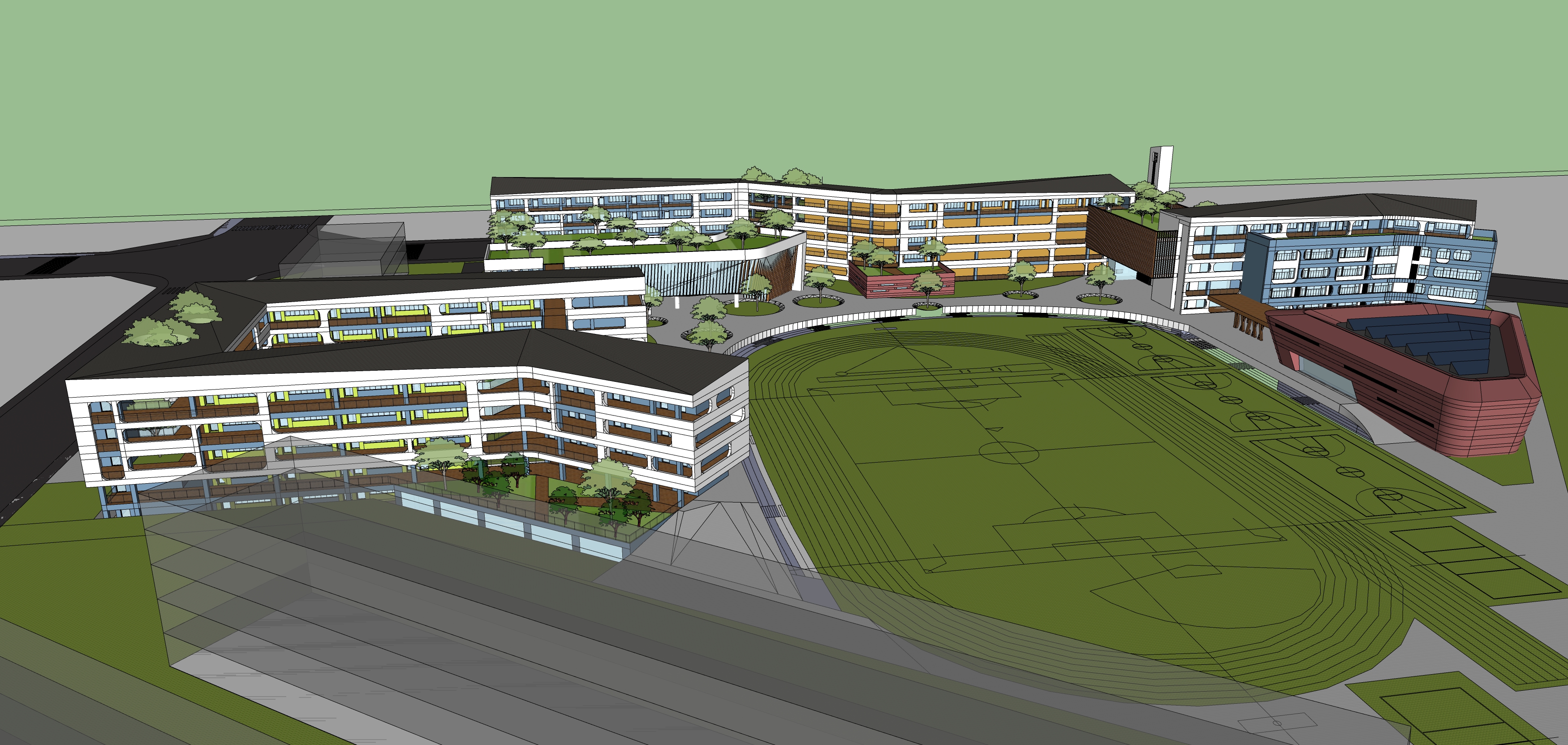 School Campus model 11