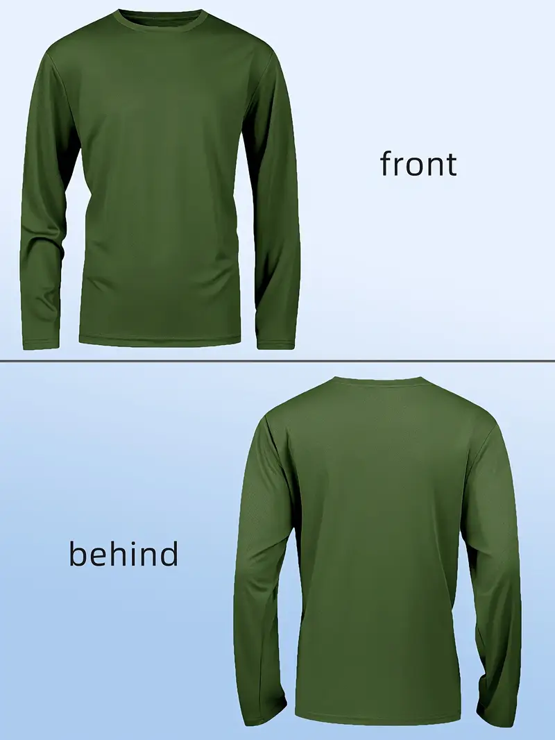 Olive Green Long Sleeve T-Shirt
