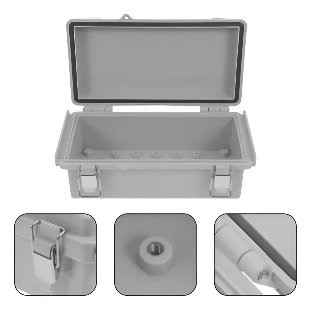 Caja Plástica Hermética con Cierre Metálico