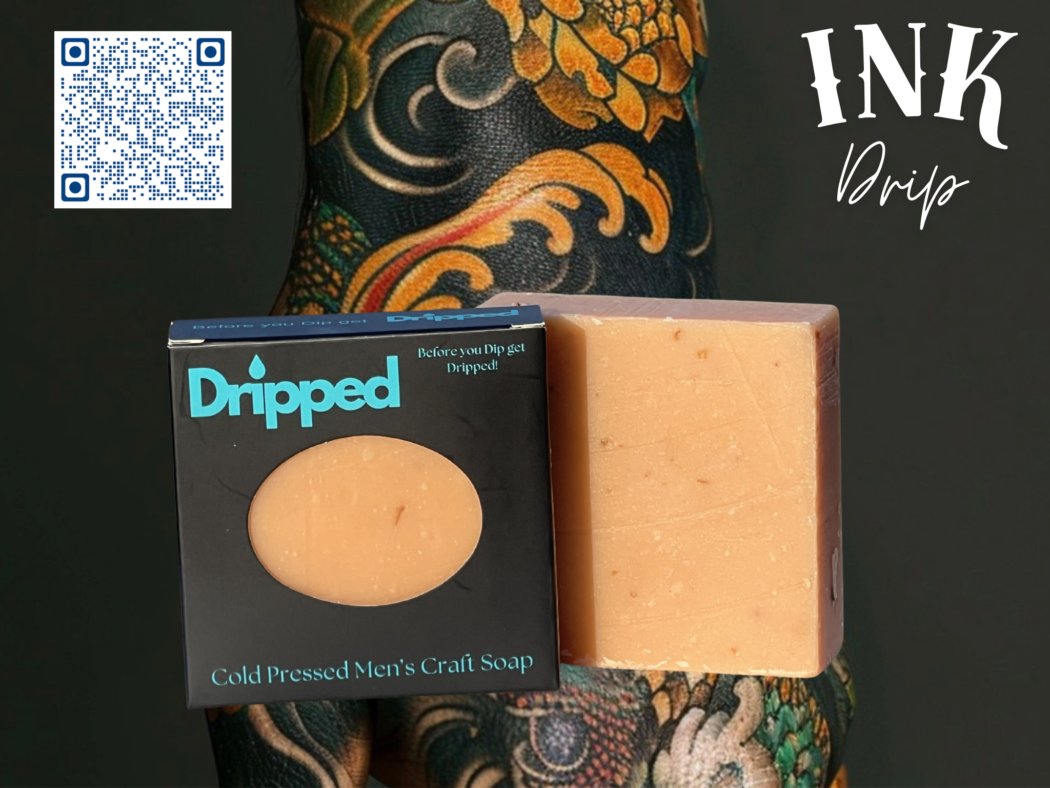 Dripped Cold Pressed Men's Craft Soap