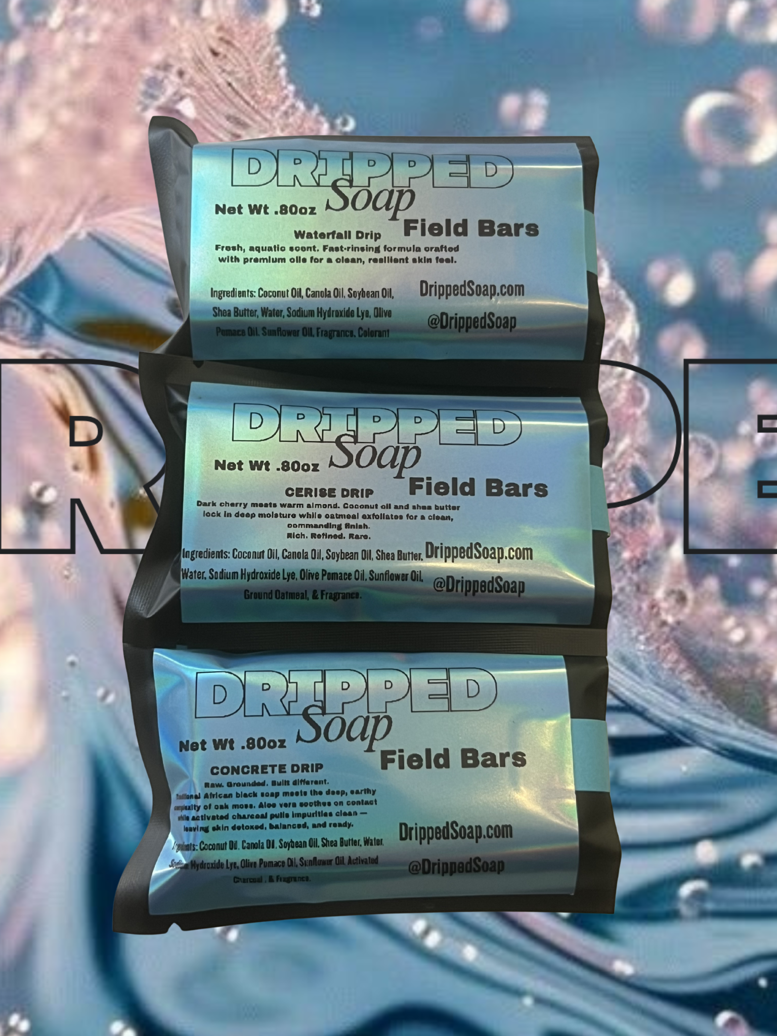 Dripped Soap Field Bars