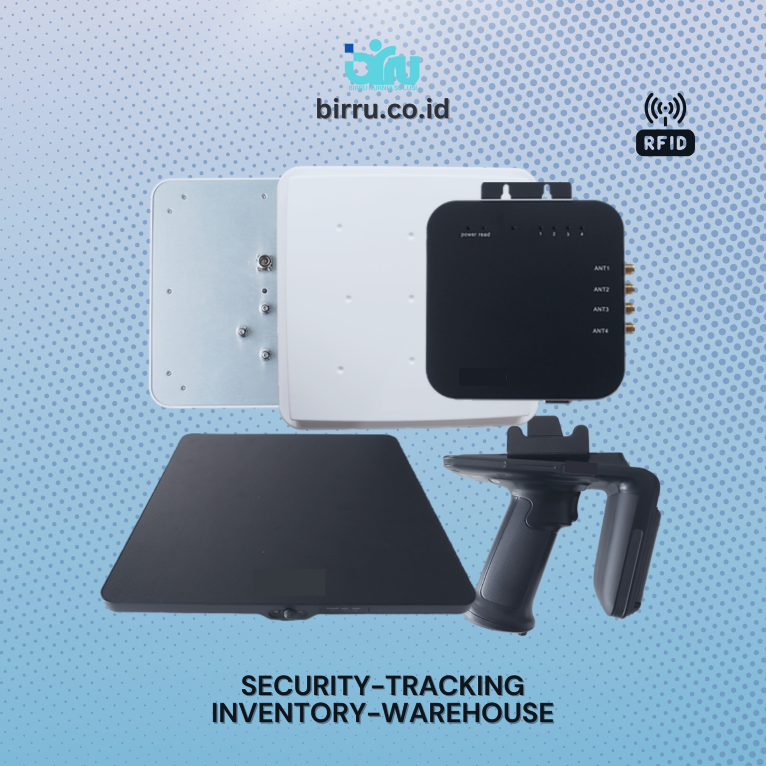 solusi rfid UHF Reader, Antenna, Label dan Software