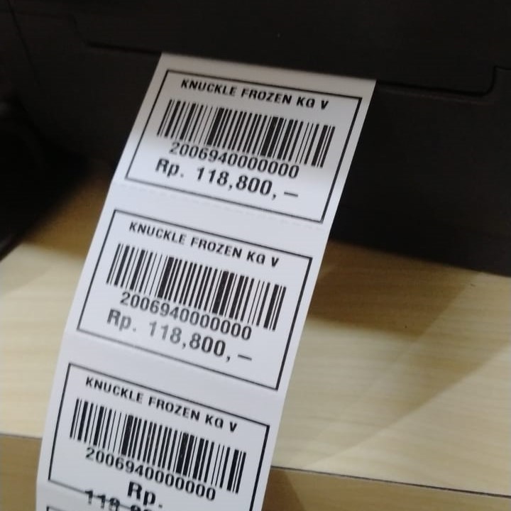 Label Sticker cetak barcode