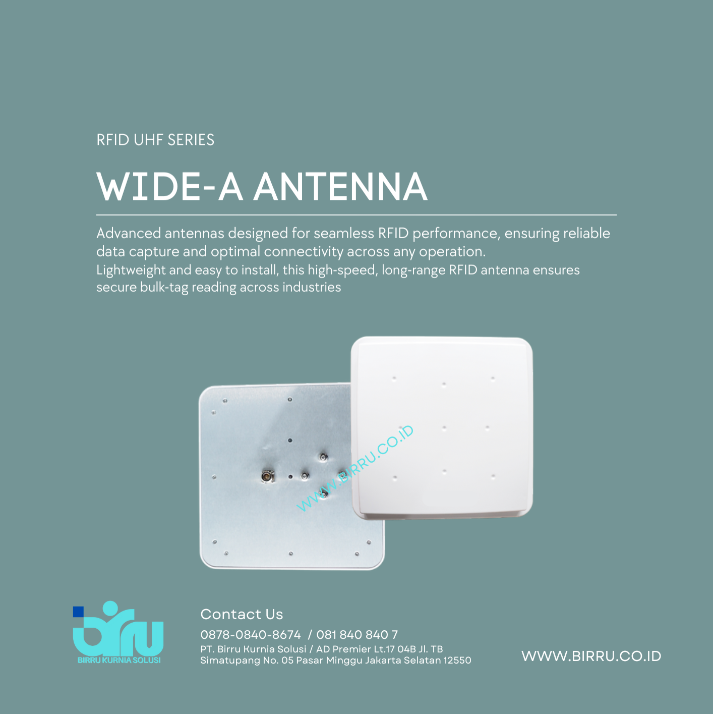 Rfid uhf reader antenna label dan software