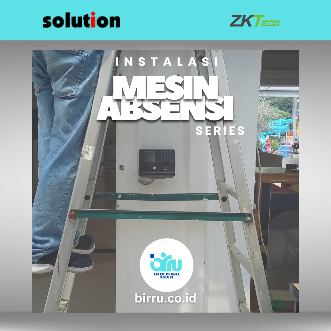 Instalasi mesin absensi solution x100c