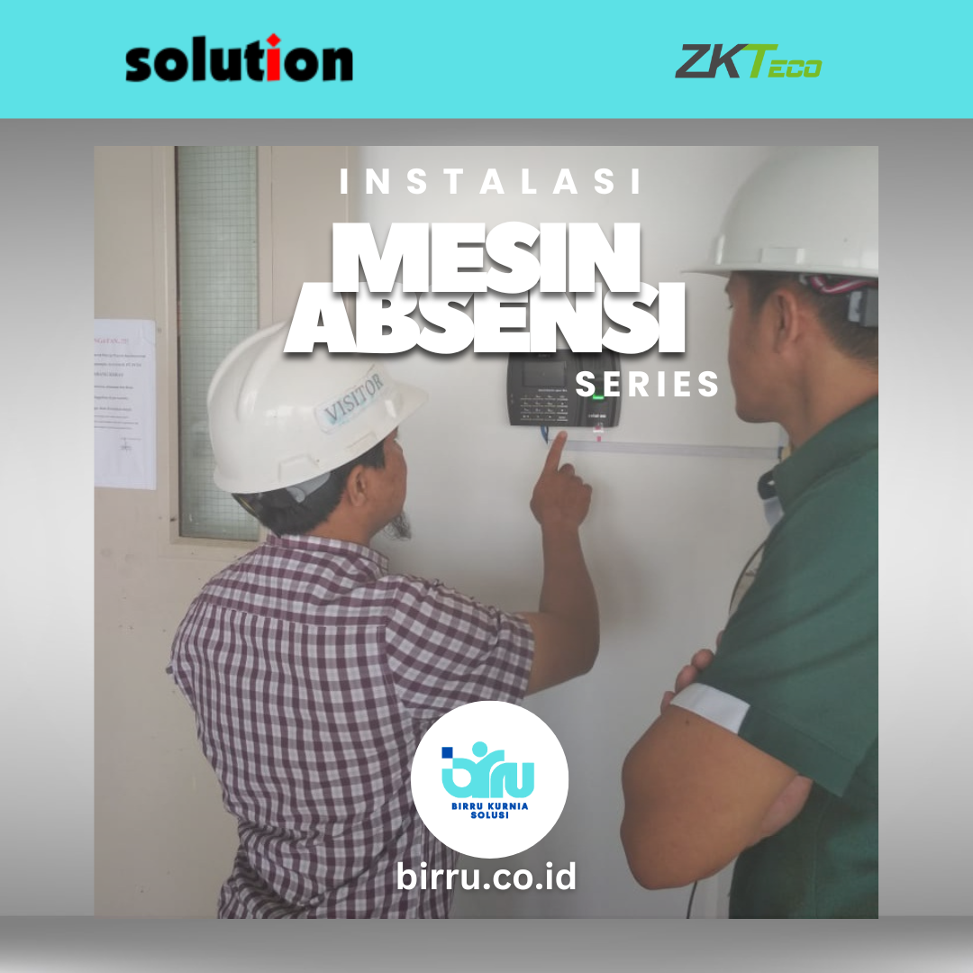 Instalasi mesin absensi zkteco