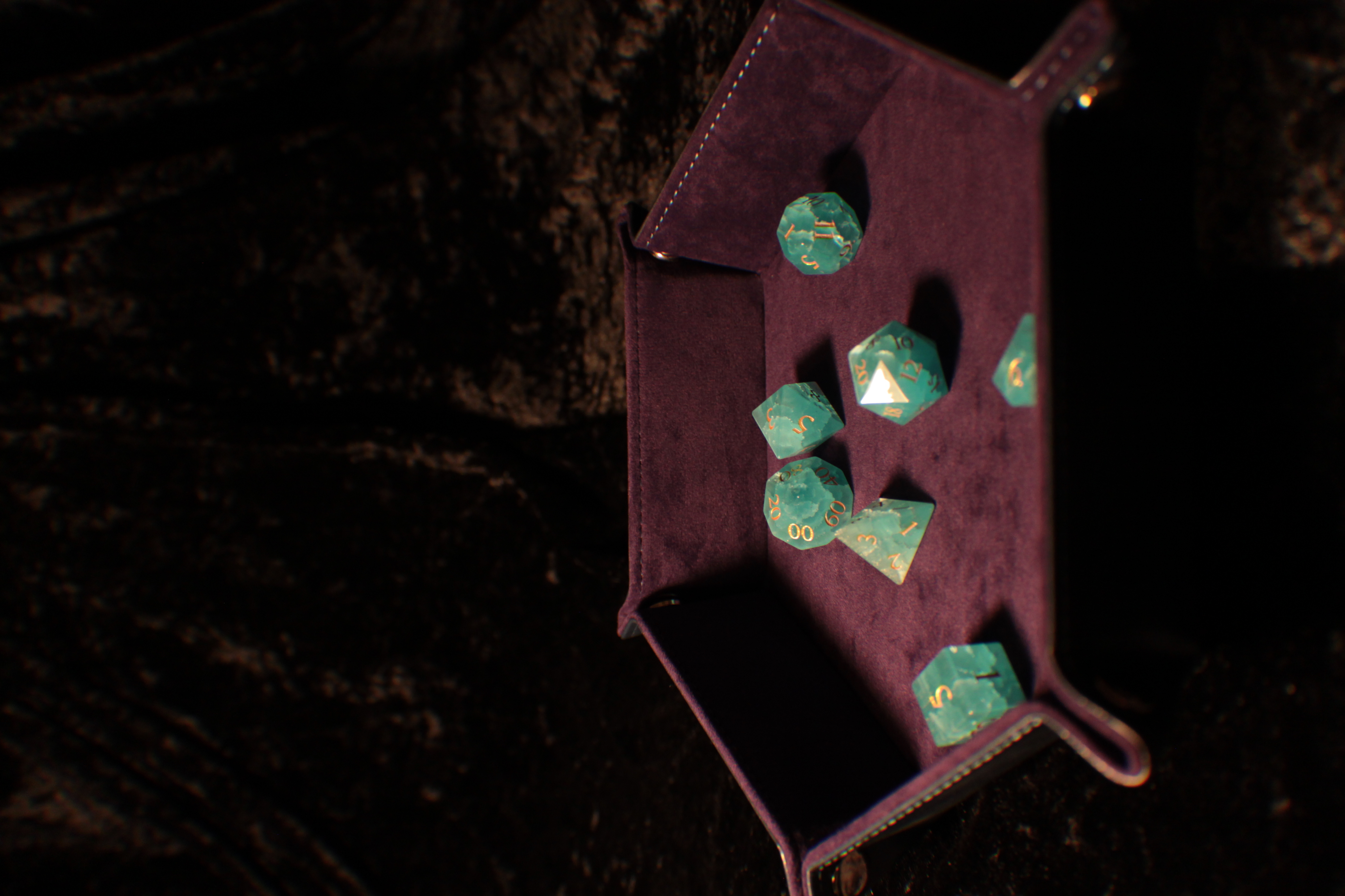 Eggplant Purple Folding Dice Tray