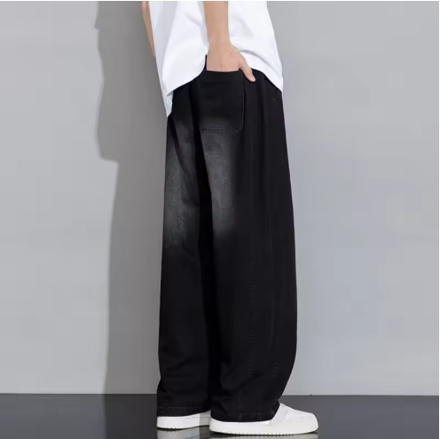 Loose Fit Black Jeans