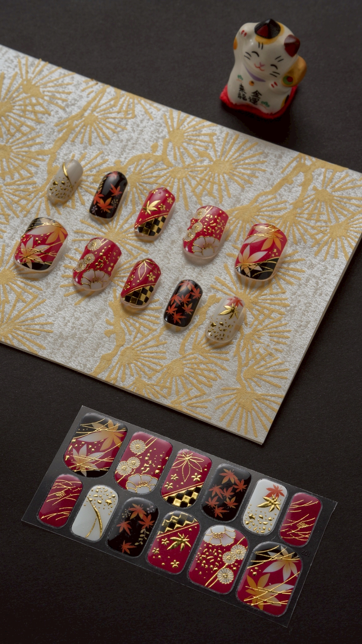 Nail Sticker  紅葉絵巻