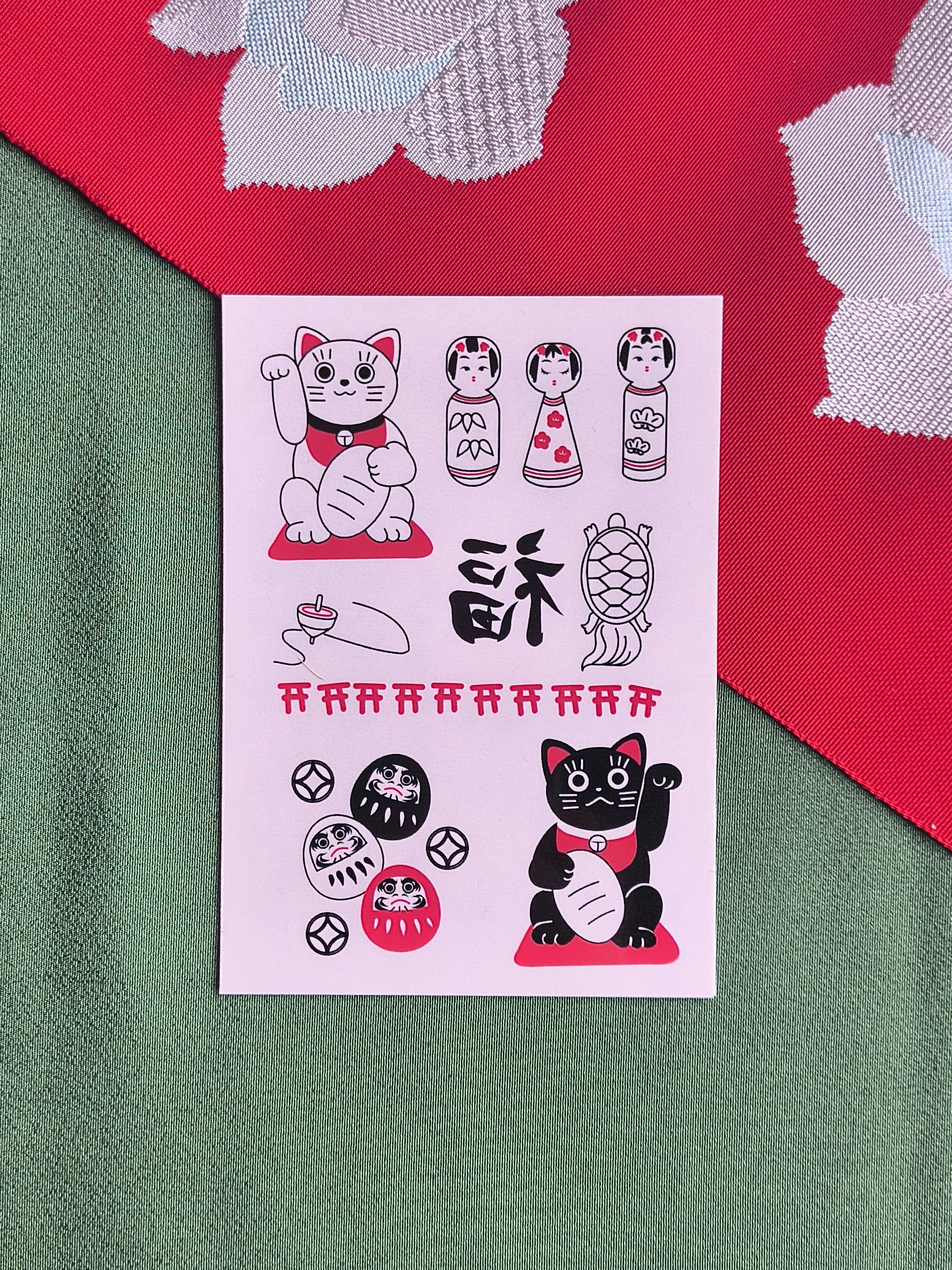 Tattoo Stickers 招き猫