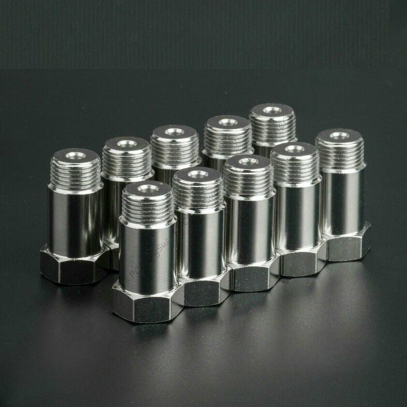 O2 Oxygen Sensor Spacer Test Pipe Extension Extender Adapter CEL M18X1.5 HHO 45mm Bung Test Pipe